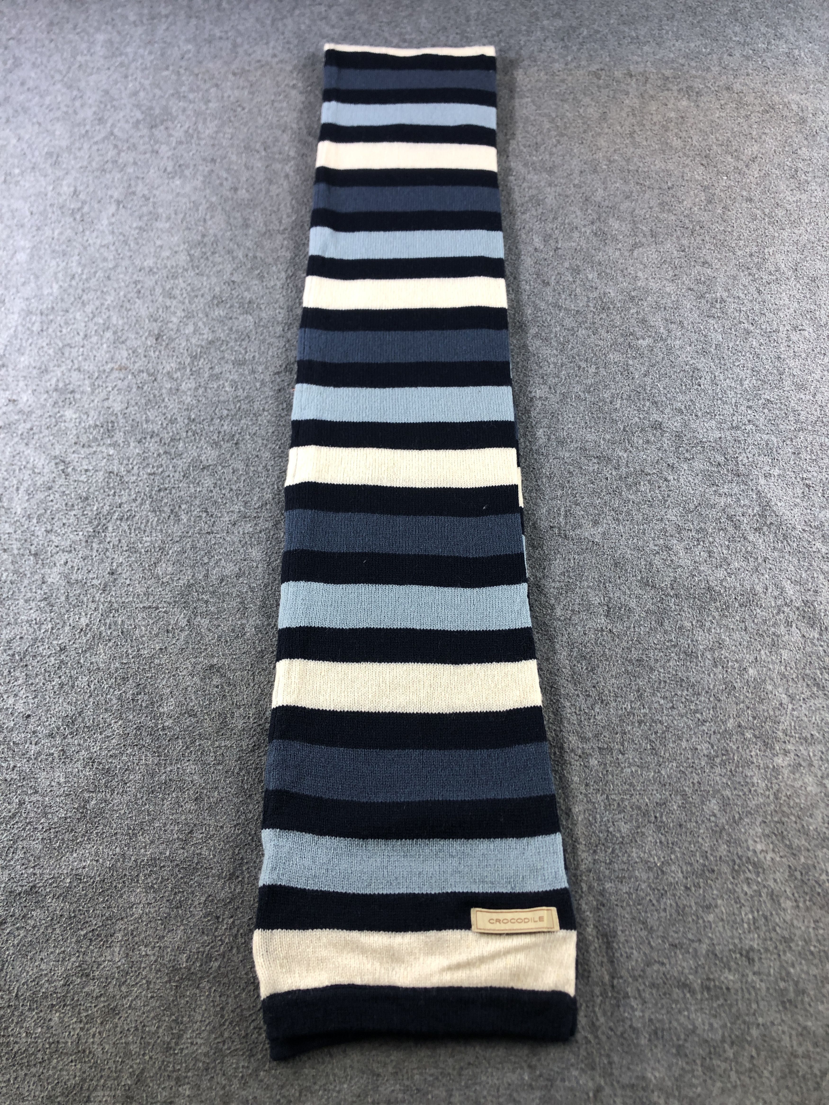 Vintage Crocodile Scarf / Muffler / Neckwear P804 Size ONE SIZE - 2 Thumbnail