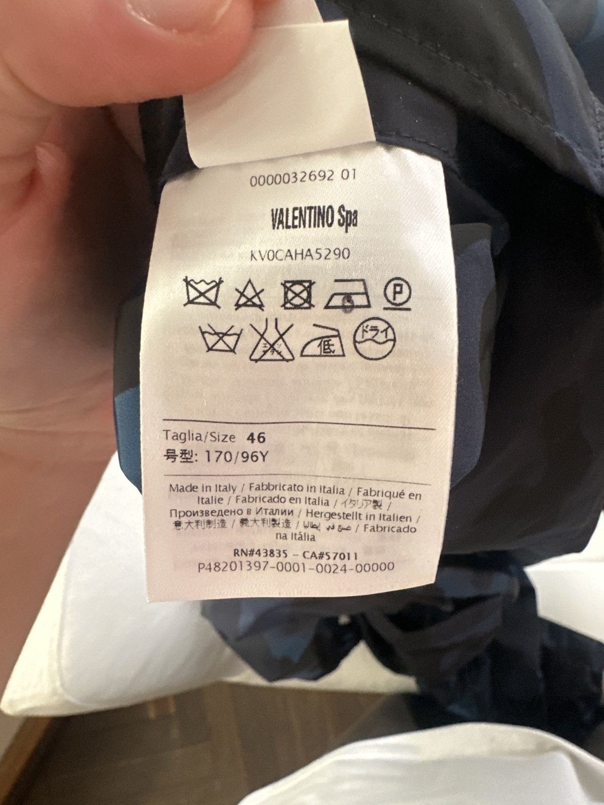 Valentino Blue Camo Jacket Size US S / EU 44-46 / 1 - 6 Thumbnail