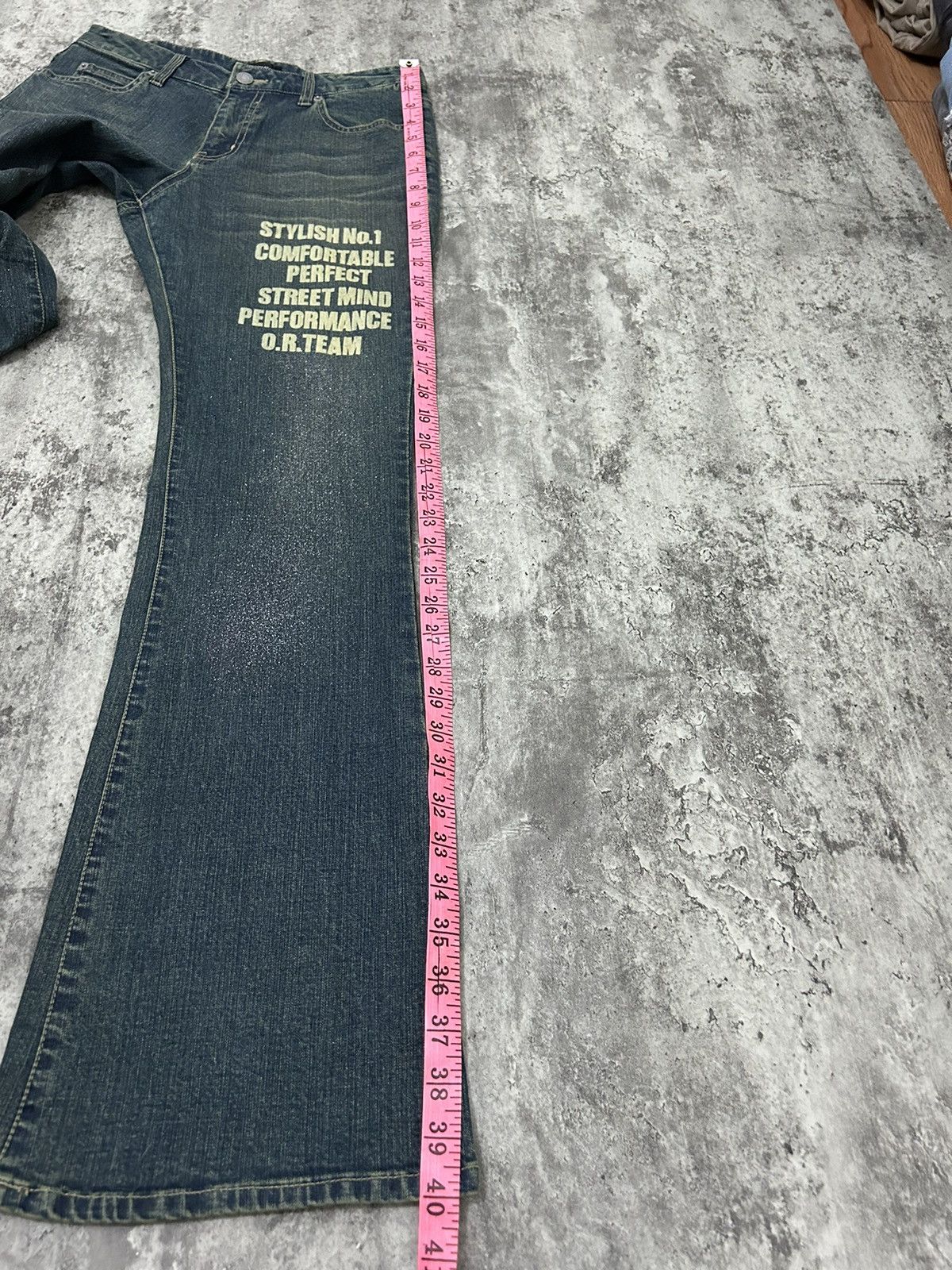 If Six Was Nine Vintage Oririn Gliter Flare Jeans Size US 28 / EU 44 - 19 Thumbnail
