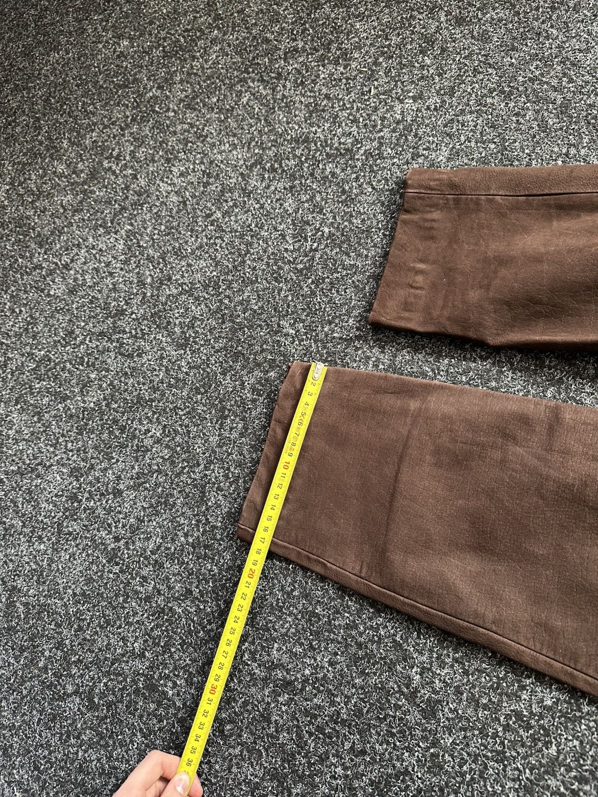 Cowboy Equipment × Leather 🚨GRAIL BOOTCUT BROWN Cowboy Biker Leather Pants Size 24" / US 00 / IT 34 - 18 Thumbnail