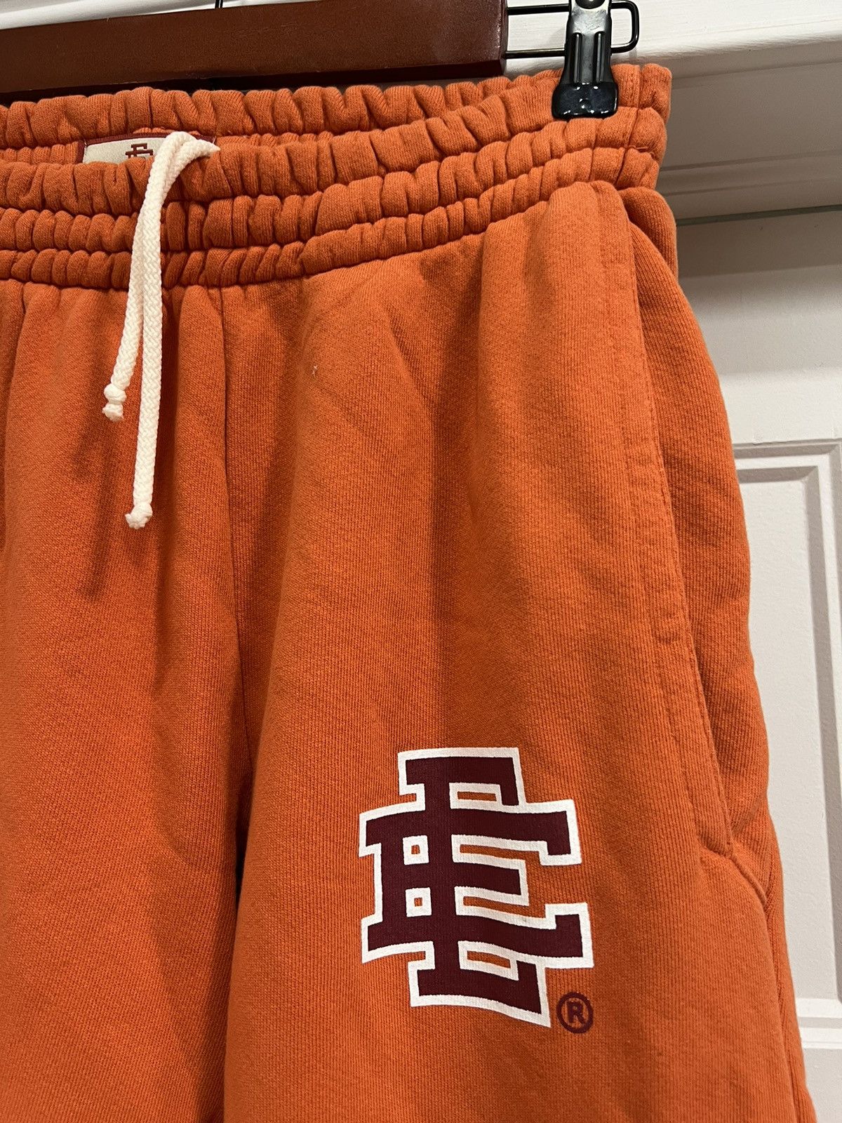 Eric Emanuel Eric Emanuel EE Logo Orange Sweatpants Size US 30 / EU 46 - 3 Thumbnail