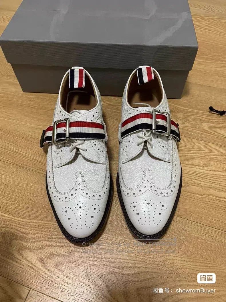 Thom Browne Thom Browne Wooden sole colorful ribbon leather shoes Size US 5.5 / IT 35.5 - 1 Thumbnail
