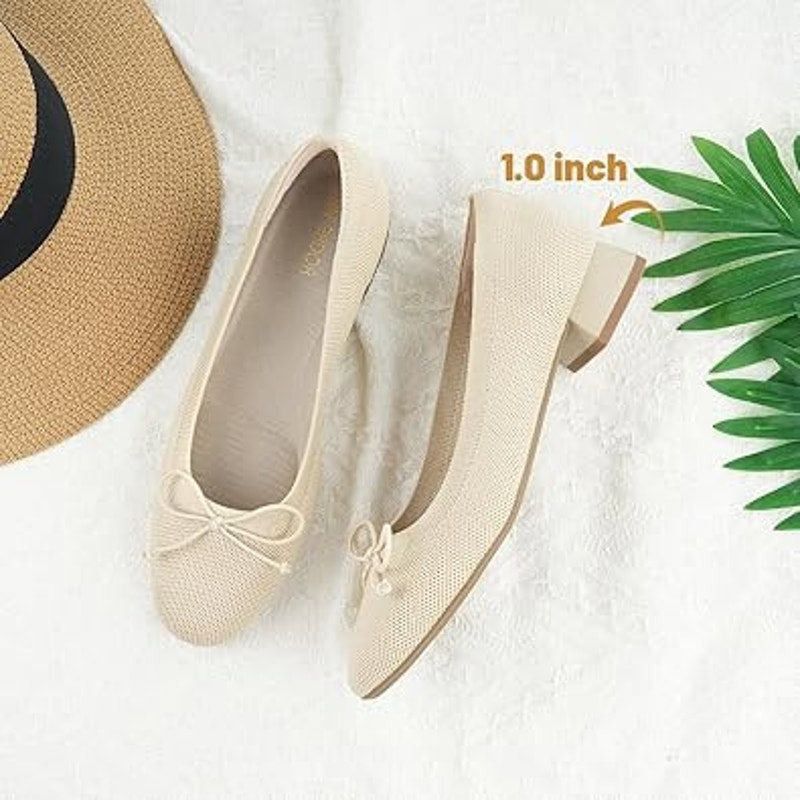 Other Jenn Ardor Women's Size 9.5 Tan Bow Block Heel Slides Size US 9.5 / IT 39.5 - 4 Thumbnail