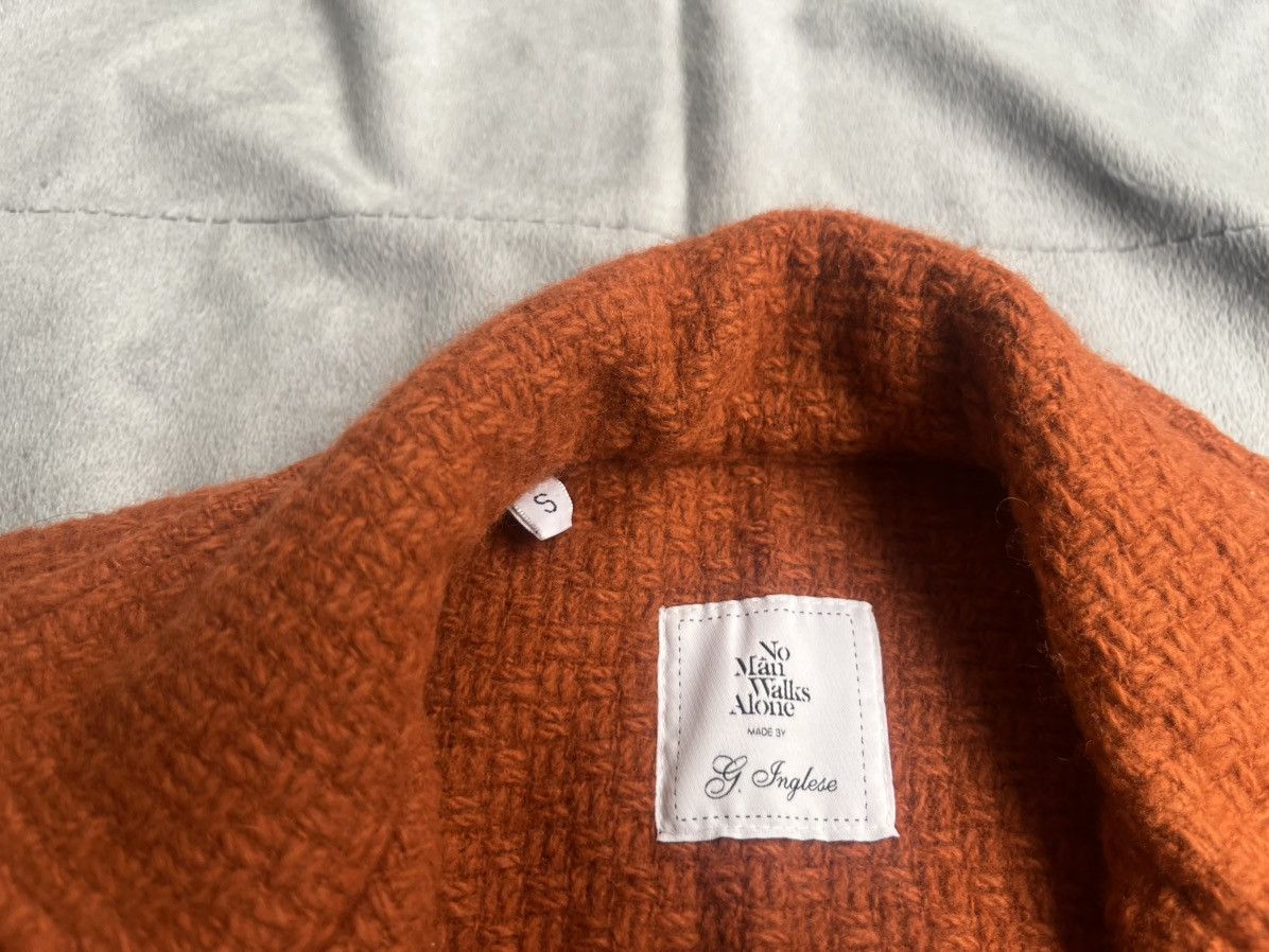 No Man Walks Alone NMWA X Giro Inglese Buttoned Blouson Jacket - Orange Wool Size US S / EU 44-46 / 1 - 2 Thumbnail