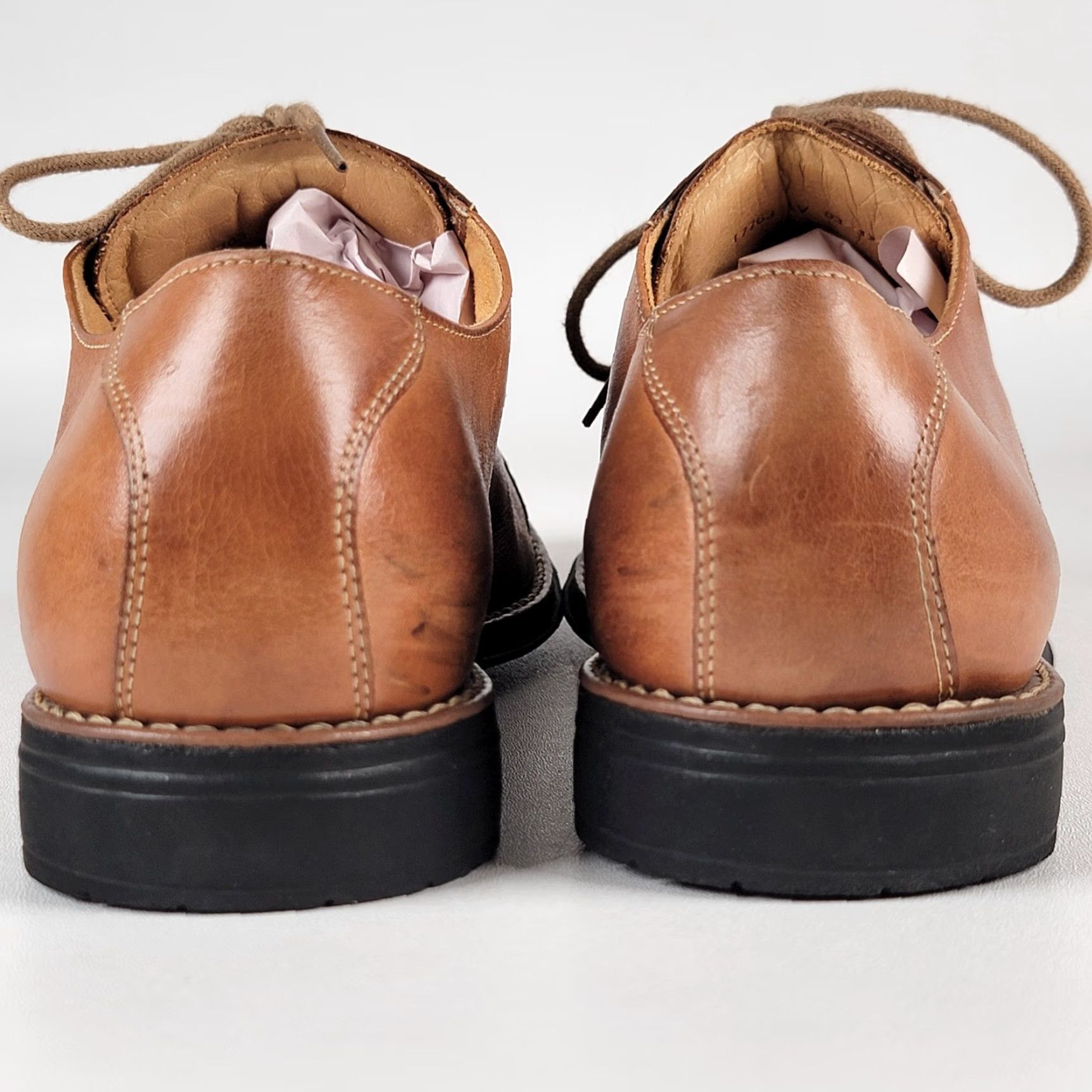 Sandro Moscoloni Sandro Moscoloni Shoes Mens 13 M Brown Leather Dress Cap Toe Derby Square Toe Size ONE SIZE - 6 Thumbnail