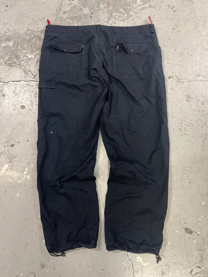 Prada × Vintage 2000s Prada Navy Track Cargo Pants Size US 37 - 2 Thumbnail
