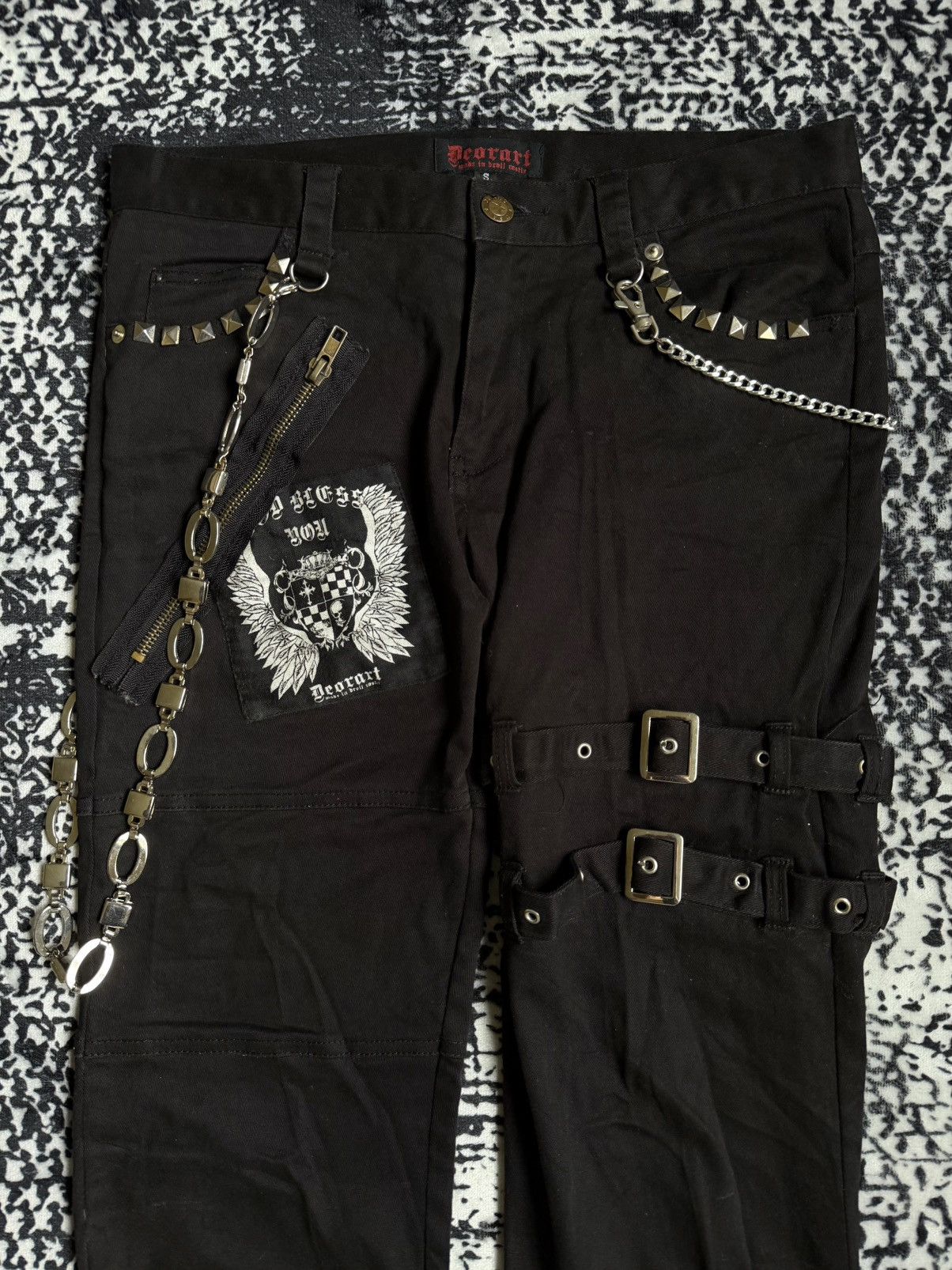 Le Grande Bleu (L.G.B.) Vintage Y2K Deorart Punk Style Pants Size US 30 / EU 46 - 3 Thumbnail