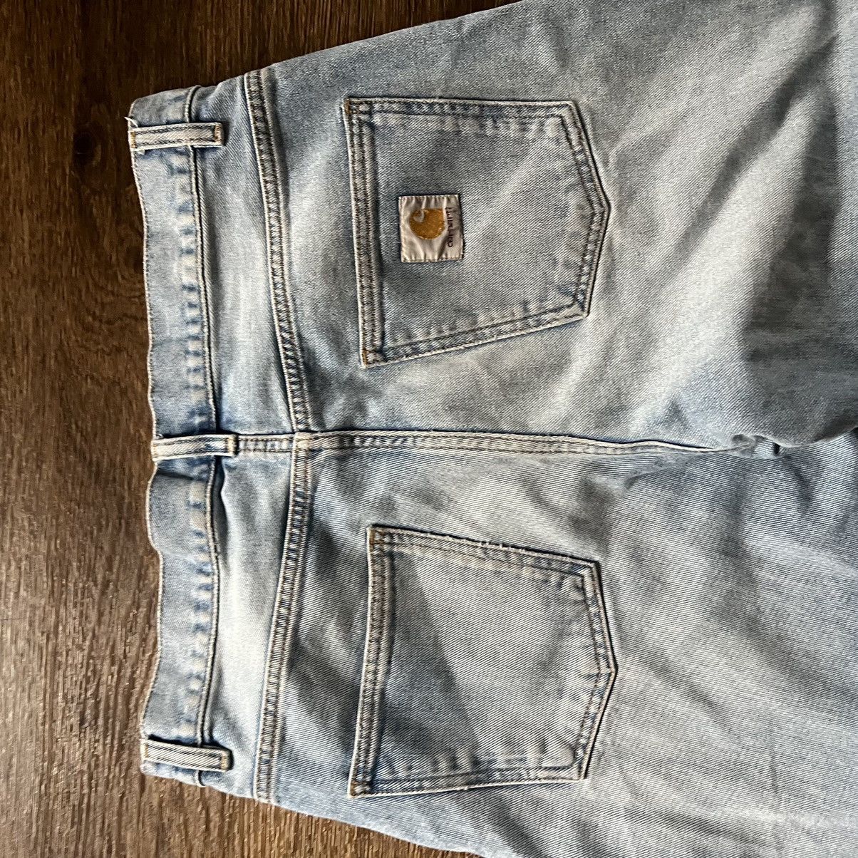 Carhartt Light Wash Denim Carhartt Pants Size US 31 - 6 Thumbnail