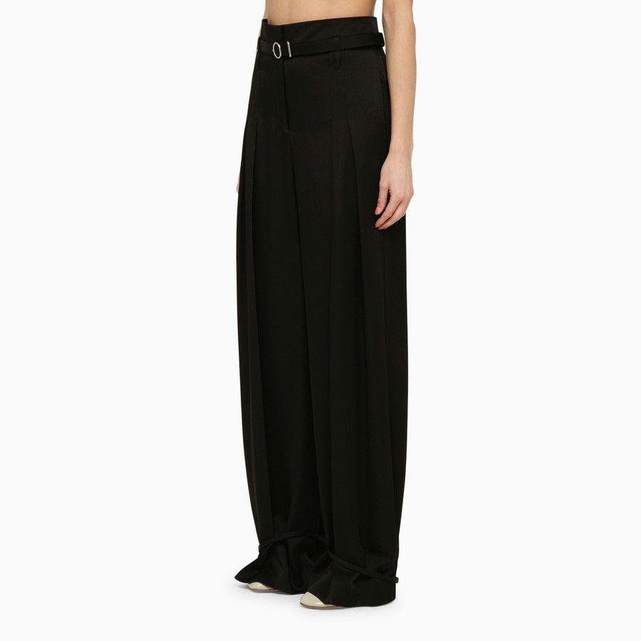 o1d2blof0824 Trousers With Belt in Black