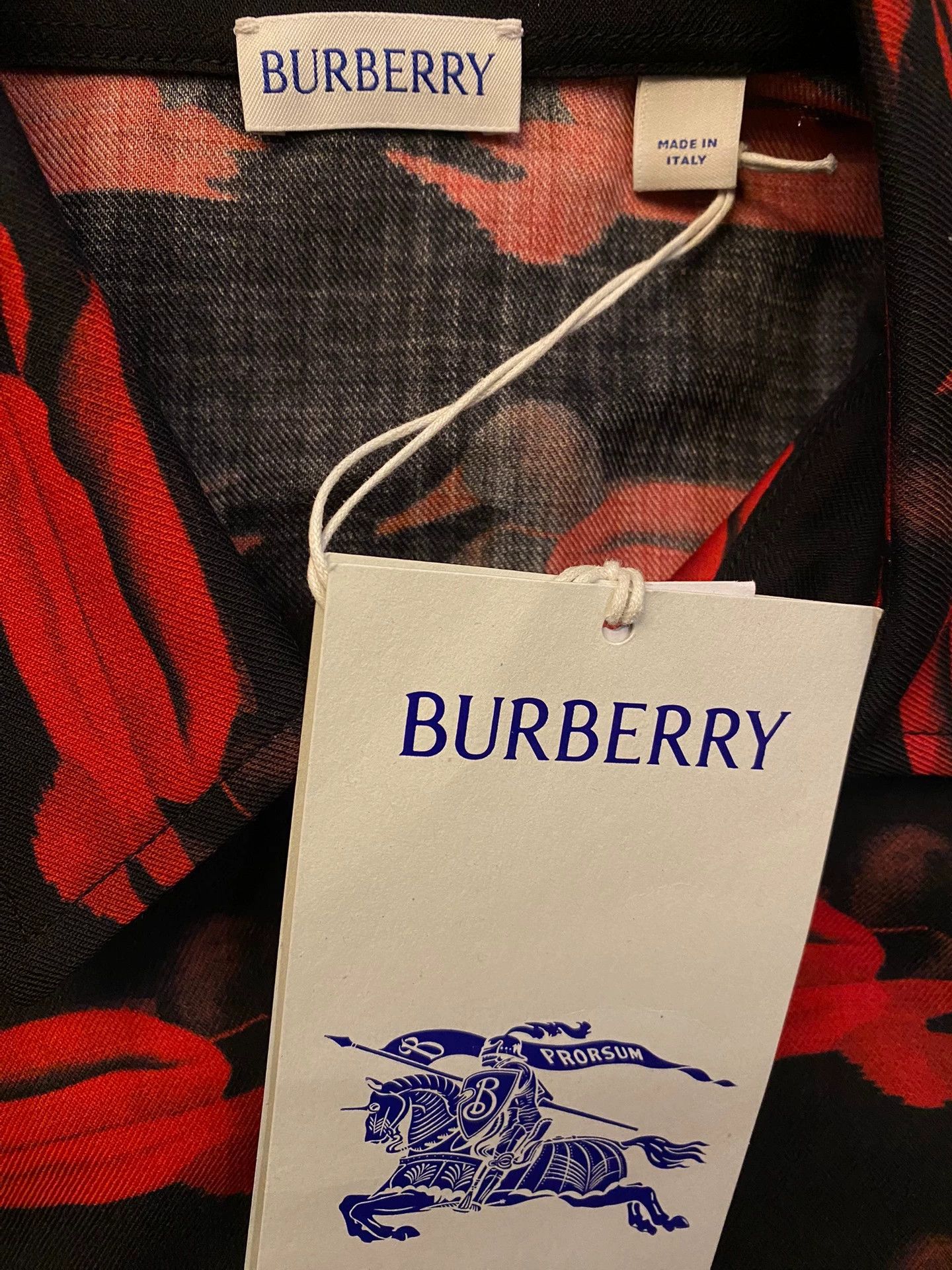 Burberry Burberry Men's 100% Wool Shirt S with Silk Lining Size US S / EU 44-46 / 1 - 7 Thumbnail
