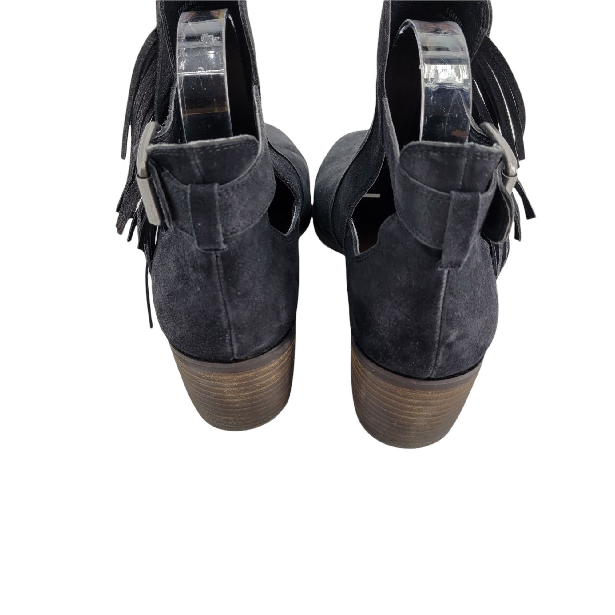 Lucky Brand Lucky Brand Makenna Leather Fringe Ankle Bootie Sz 10 Black Size US 10 / IT 40 - 7 Thumbnail