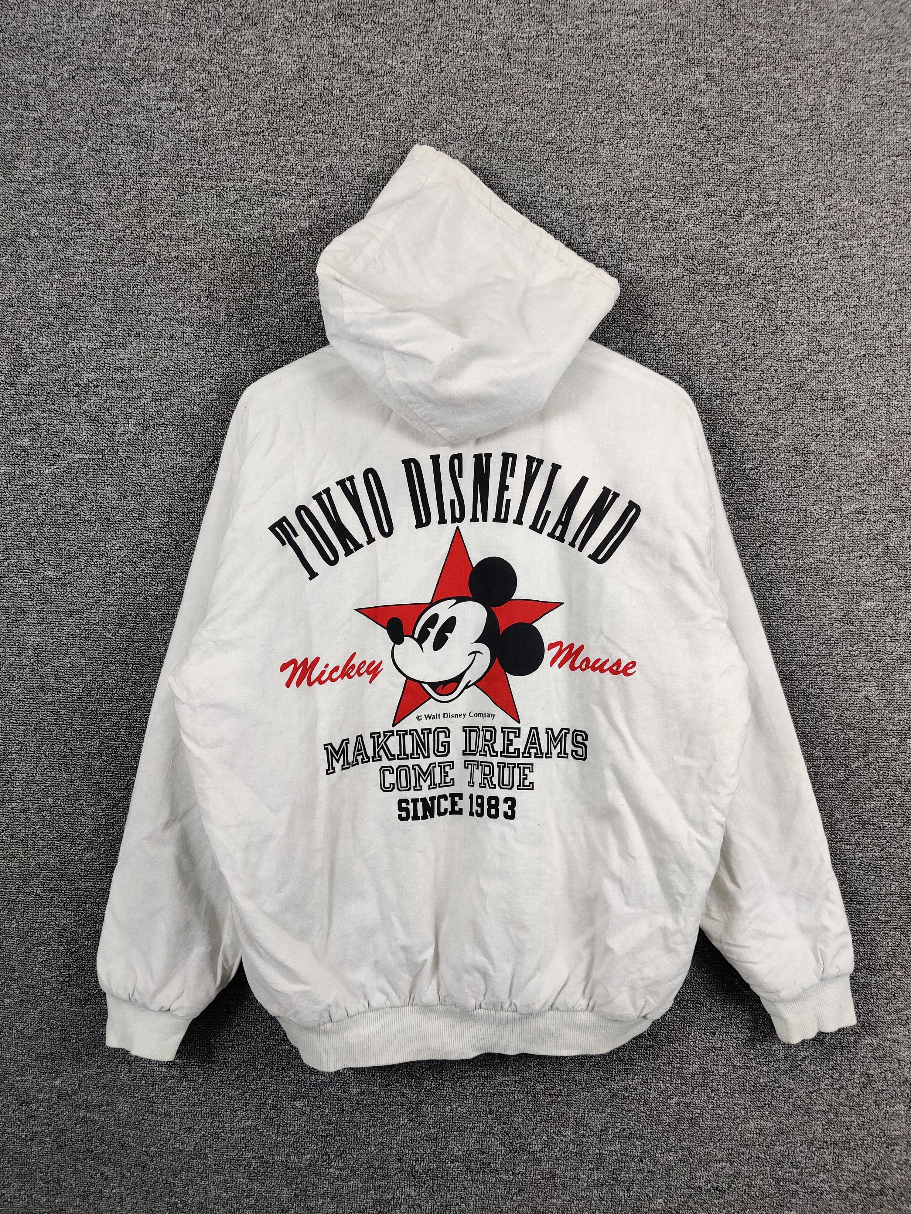 Disney Vintage 90s Tokyo Disneyland Mickey Mouse Bomber Jacket Size US L / EU 52-54 / 3 - 1 Thumbnail