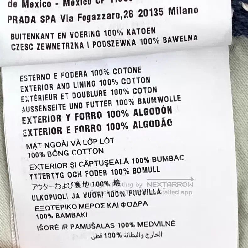 Prada Prada 25 styles of blue triangle cotton casual denim trous Size 25" / US 0 / IT 36 - 9 Thumbnail