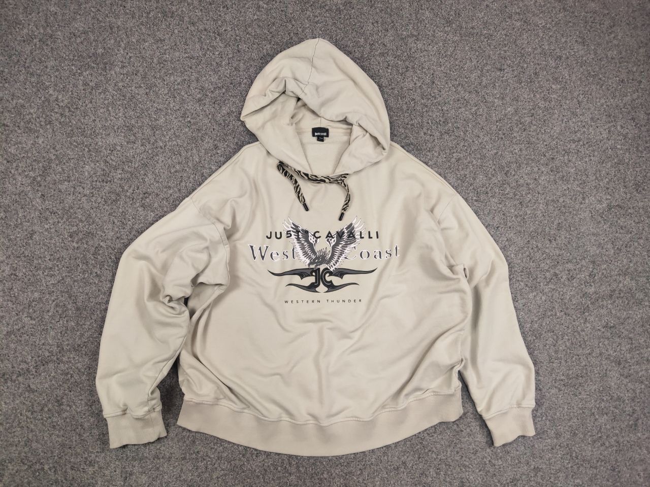Just Cavalli Roberto Just Cavalli west coast Logo Oversized Hoodie Size US XL / EU 56 / 4 - 12 Thumbnail
