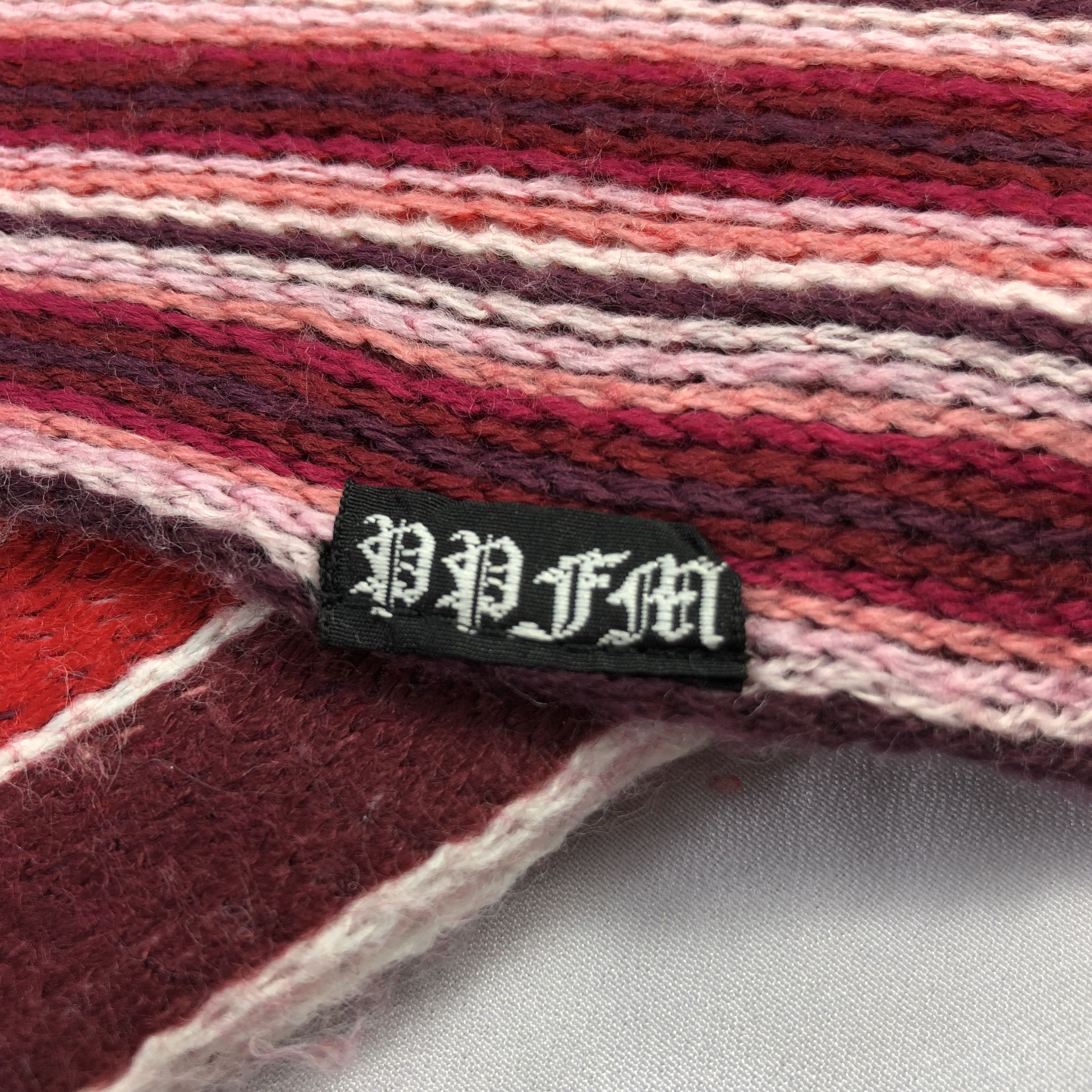 PPFM PPFM Striped Wool Scarf Muffler V1047 Size ONE SIZE - 5 Thumbnail