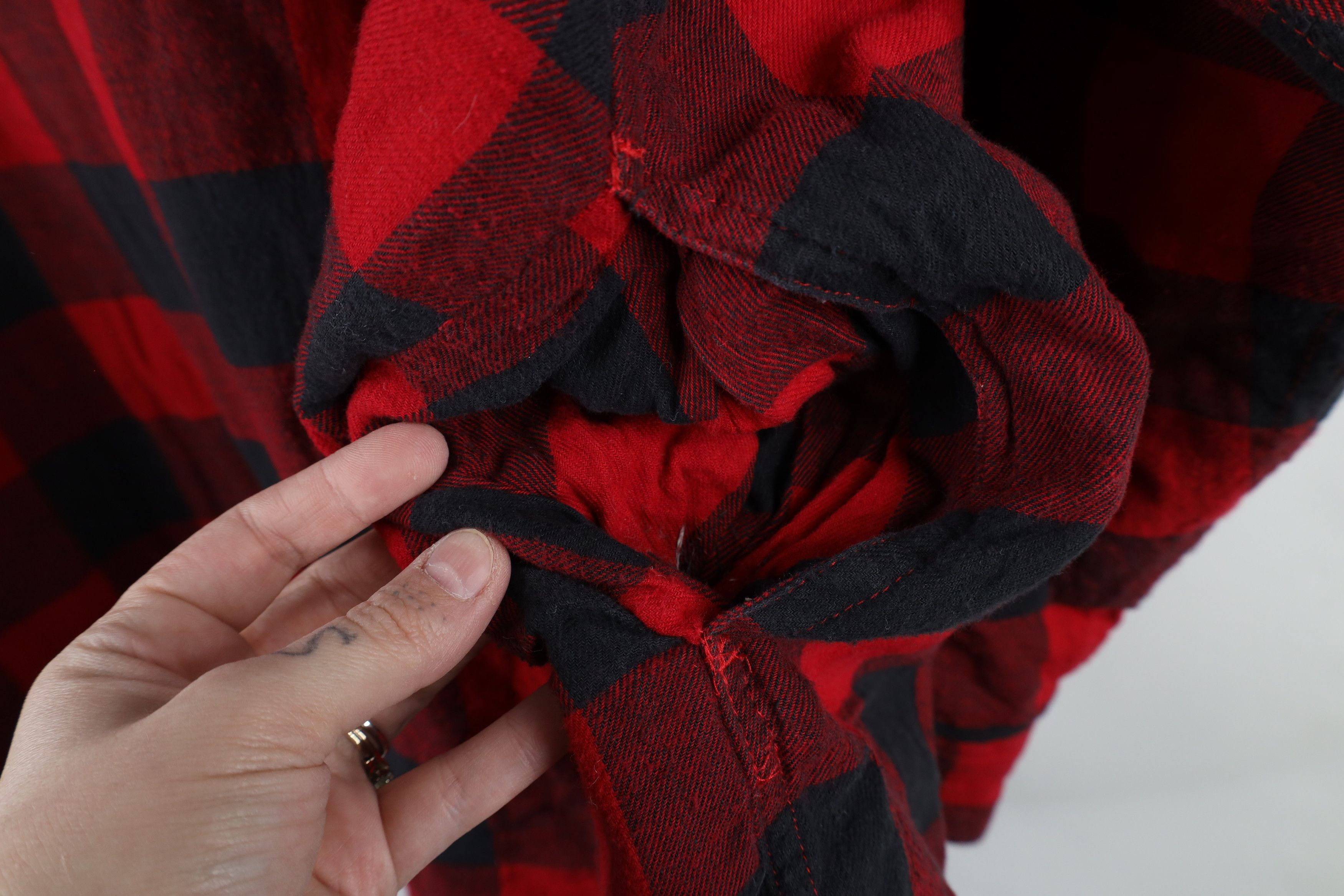 Vintage Vintage 90s Streetwear Flannel Button Shirt Jacket Plaid Size US XXL / EU 58 / 5 - 8 Thumbnail