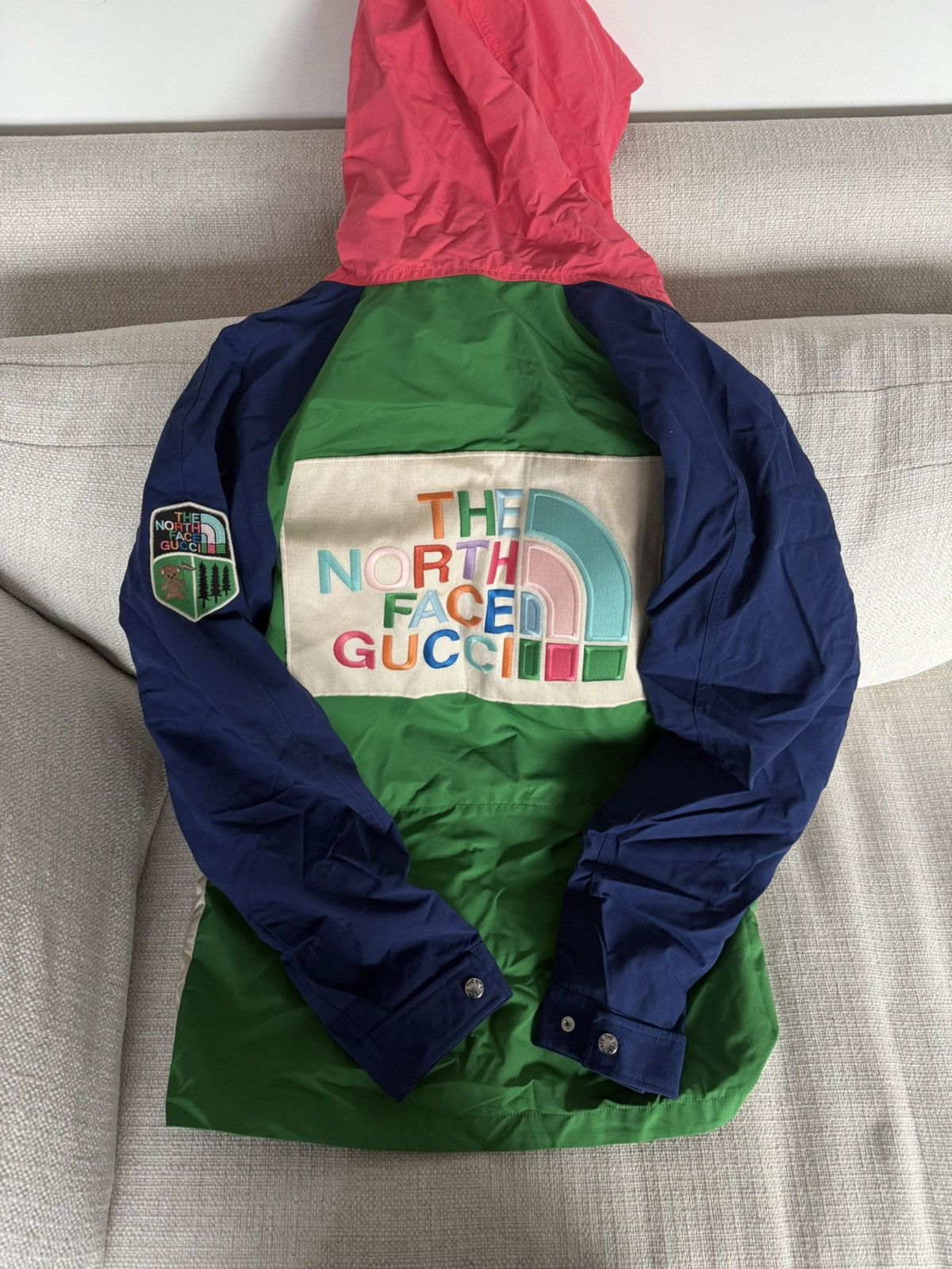 Gucci × The North Face The North Face x Gucci Patchwork Raincoat Size US S / EU 44-46 / 1 - 4 Thumbnail