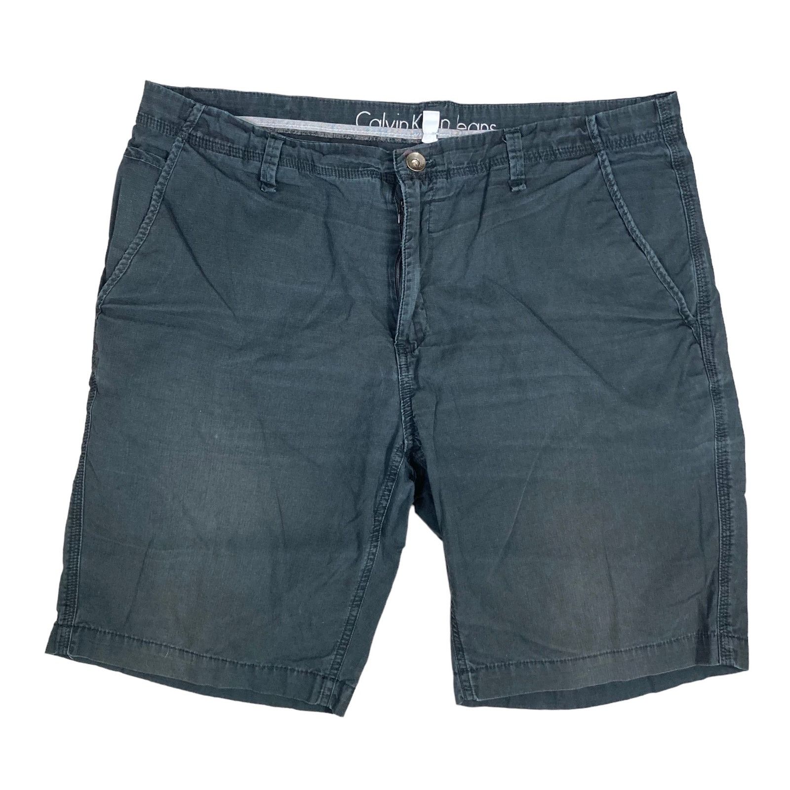 Calvin Klein Calvin Klein Men's Cargo Shorts 36 Gray Blue Casual Fashion Size US 36 / EU 52 - 1 Thumbnail