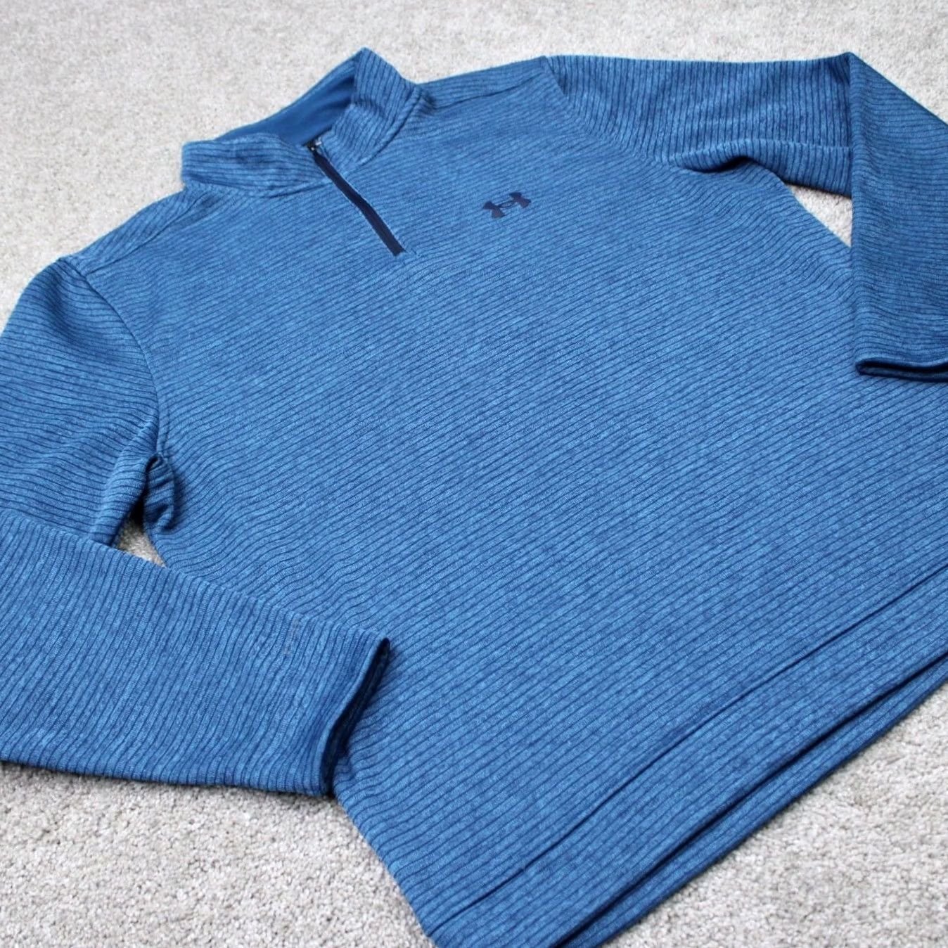 Under Armour Under Armour Golf Sweatshirt Mens Large Blue UA Storm 1/4 Zip L/S Pullover Storm Rugged Comfort Regular Fit Fleece Sweatshirt Size US L / EU 52-54 / 3 - 4 Thumbnail