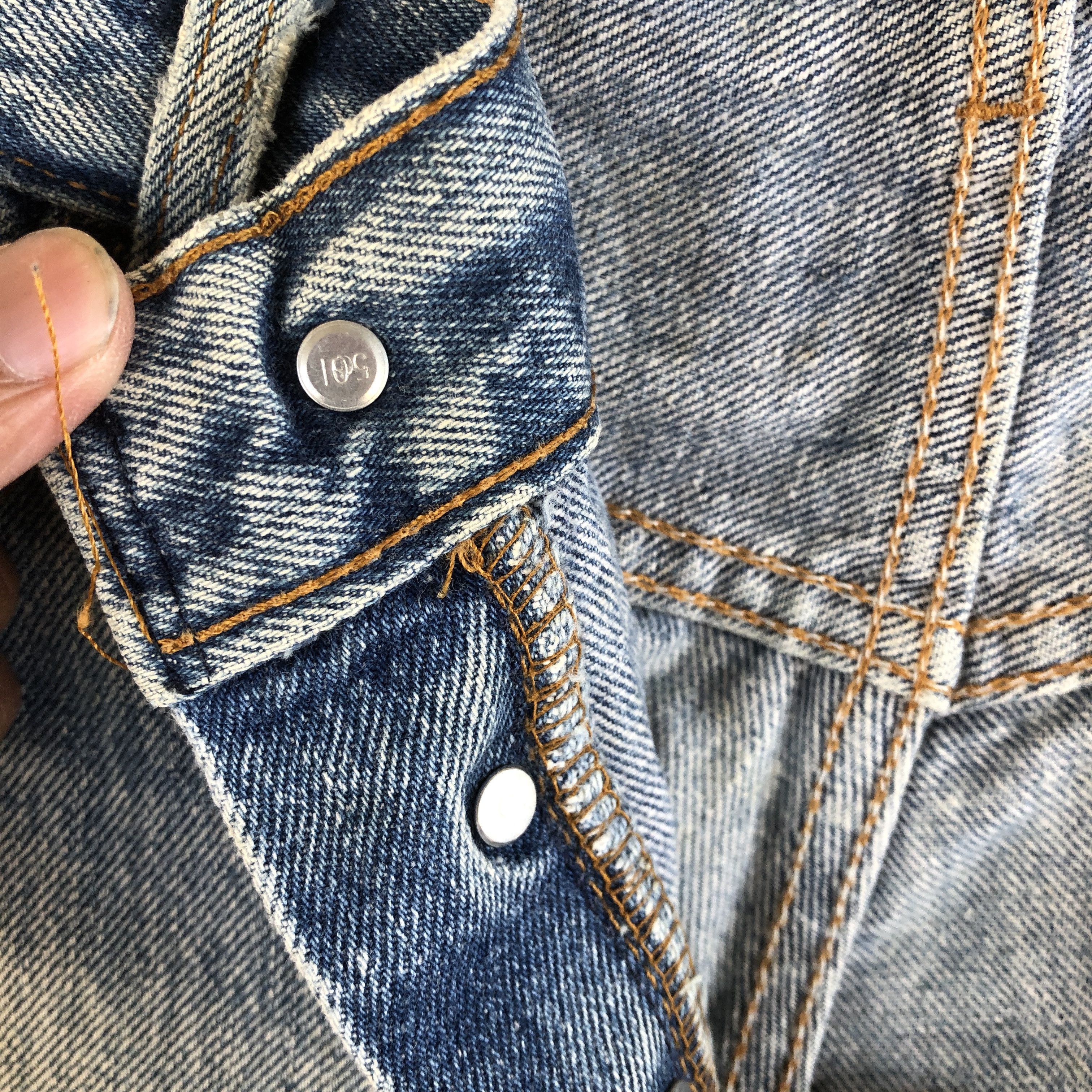 Levi's Vintage 70s Levis 501 Faded Distressed Jeans Levis Mud Denim Size US 32 / EU 48 - 7 Thumbnail
