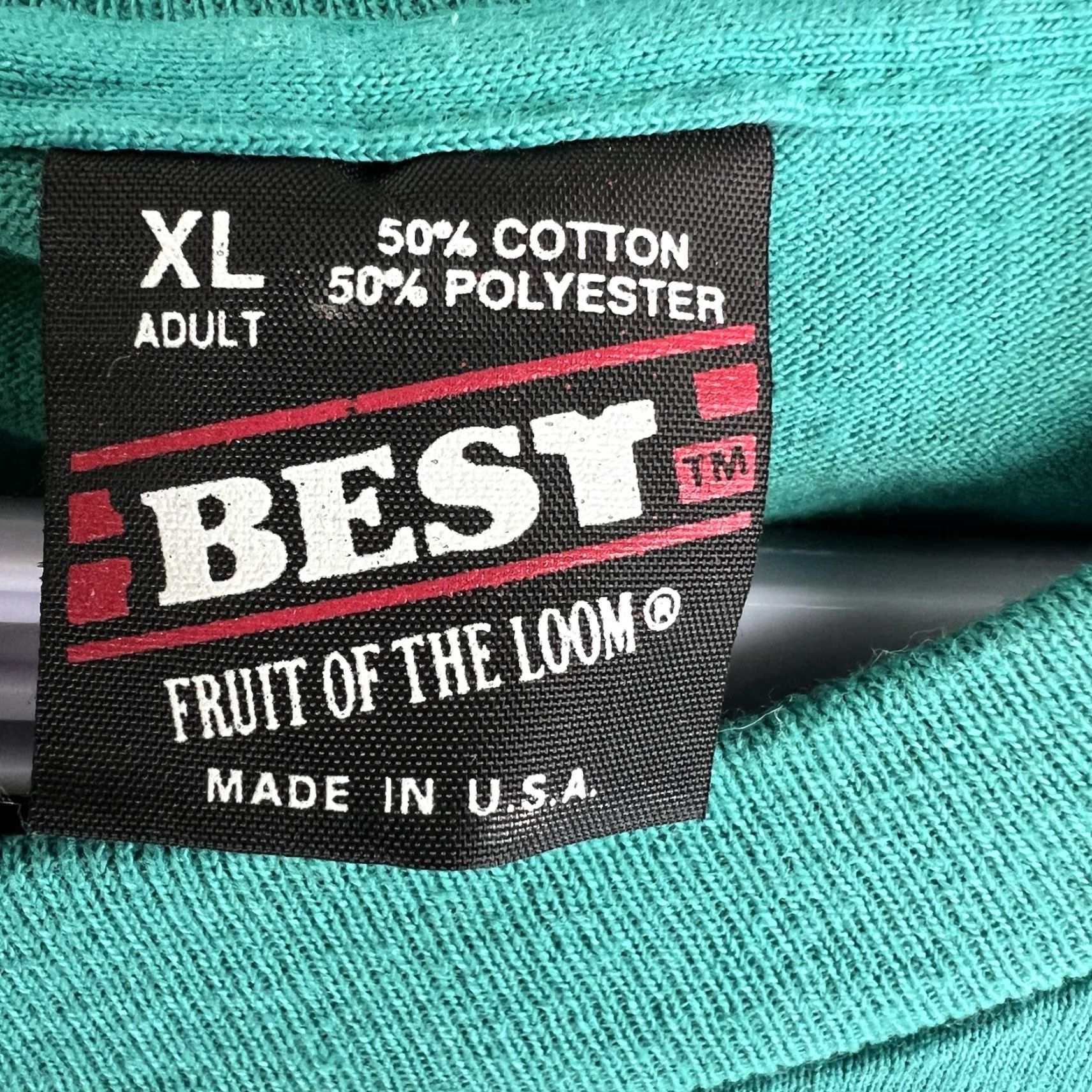 Fruit Of The Loom VTG Jazz Lovers Pub Crawl 1993 T-Shirt Mens XL Teal Green 90s Music USA Pub Crawl Jazz Lovers VTG KC T-Shirt Fruit of the Loom Size US XL / EU 56 / 4 - 7 Thumbnail