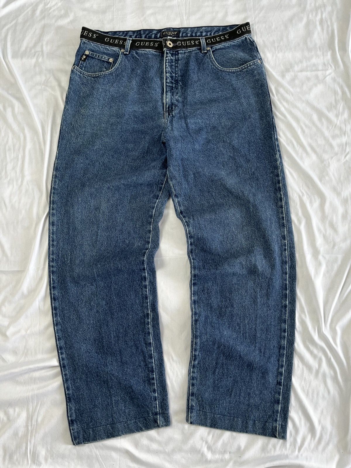 Vintage vintage guess jeans Size US 36 / EU 52 - 4 Thumbnail