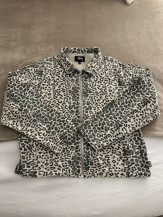 Stussy Stussy Leopard Mesh Zip Jacket | Grailed