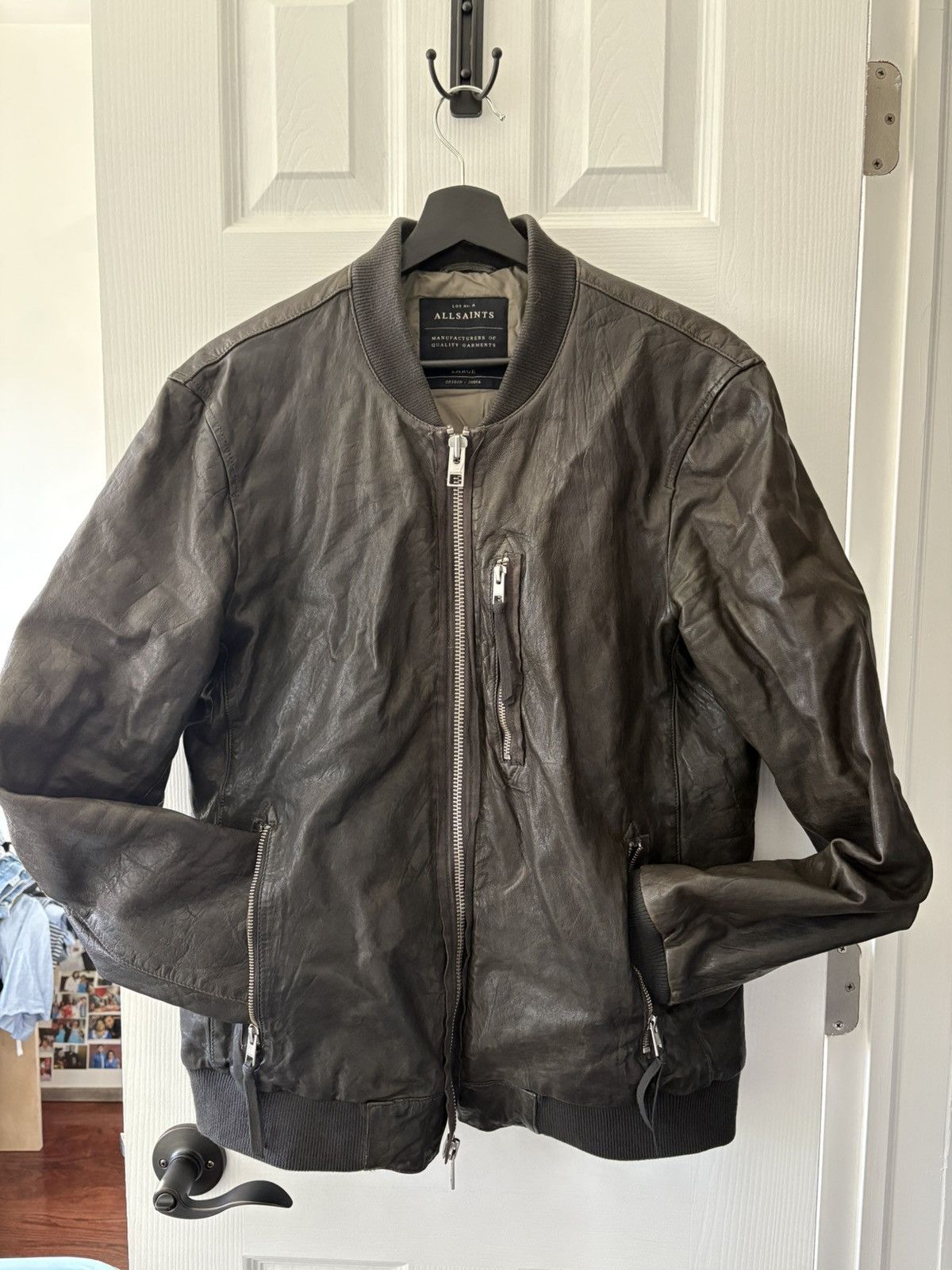 Allsaints Allsaints Momoto leather bomber Size US L / EU 52-54 / 3 - 1 Thumbnail