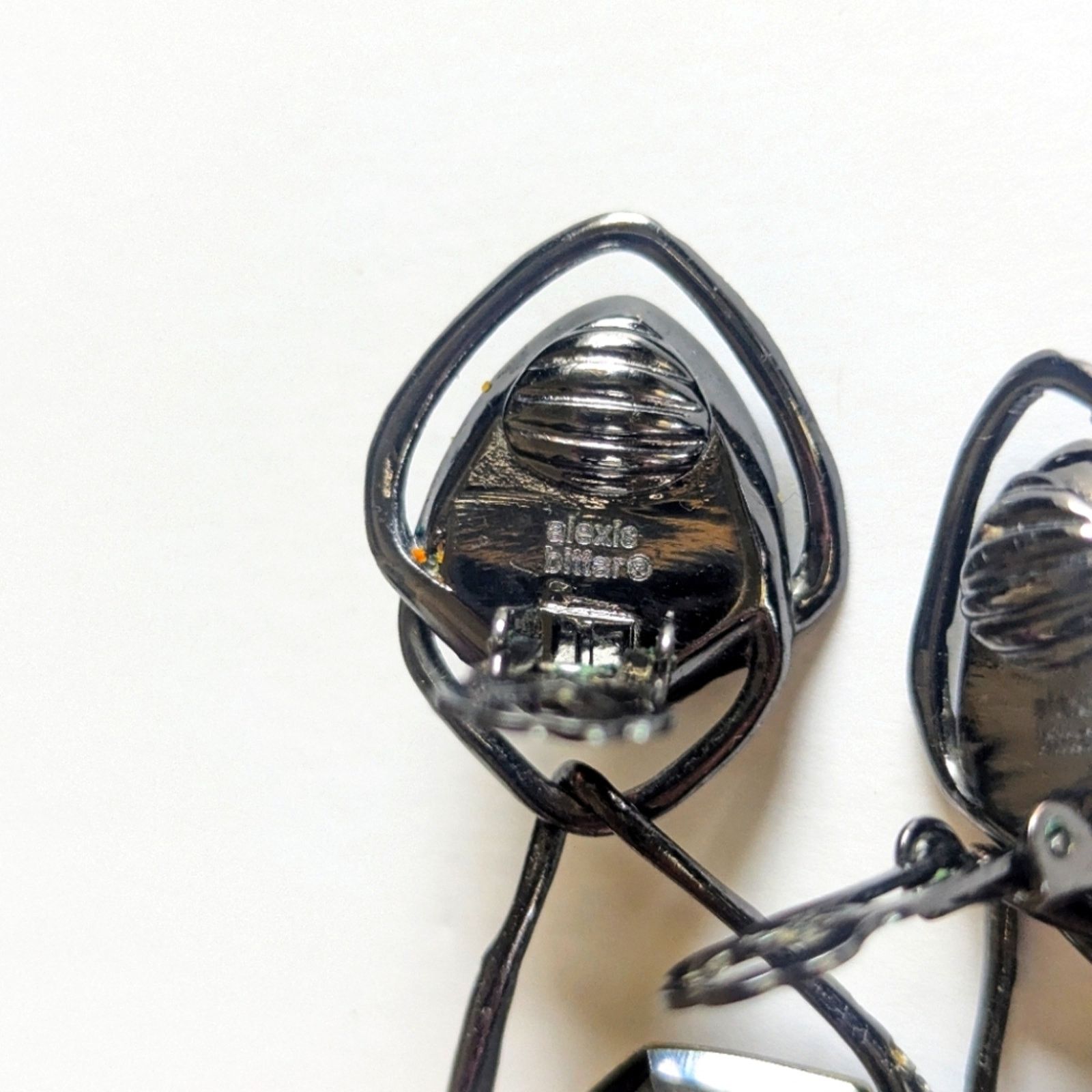 Alexis Bittar Alexis Bittar MCM Gunmetal Semi Precious Stone Drop Earrings Size ONE SIZE - 5 Thumbnail