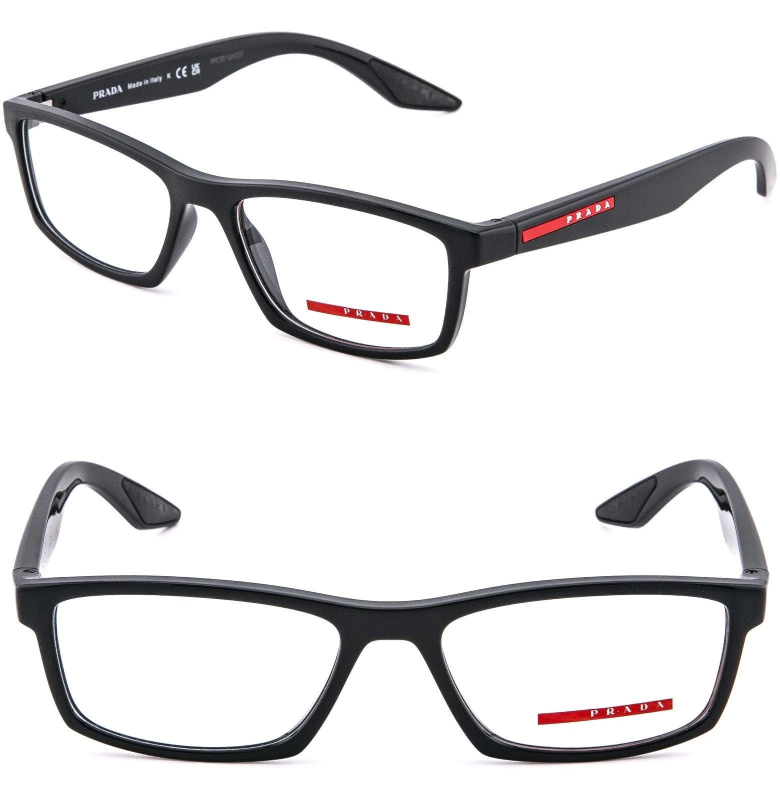 Prada PRADA Linea Rossa Eyewear 04P Shiny Black Unisex PS04PV Size ONE SIZE - 1 Thumbnail