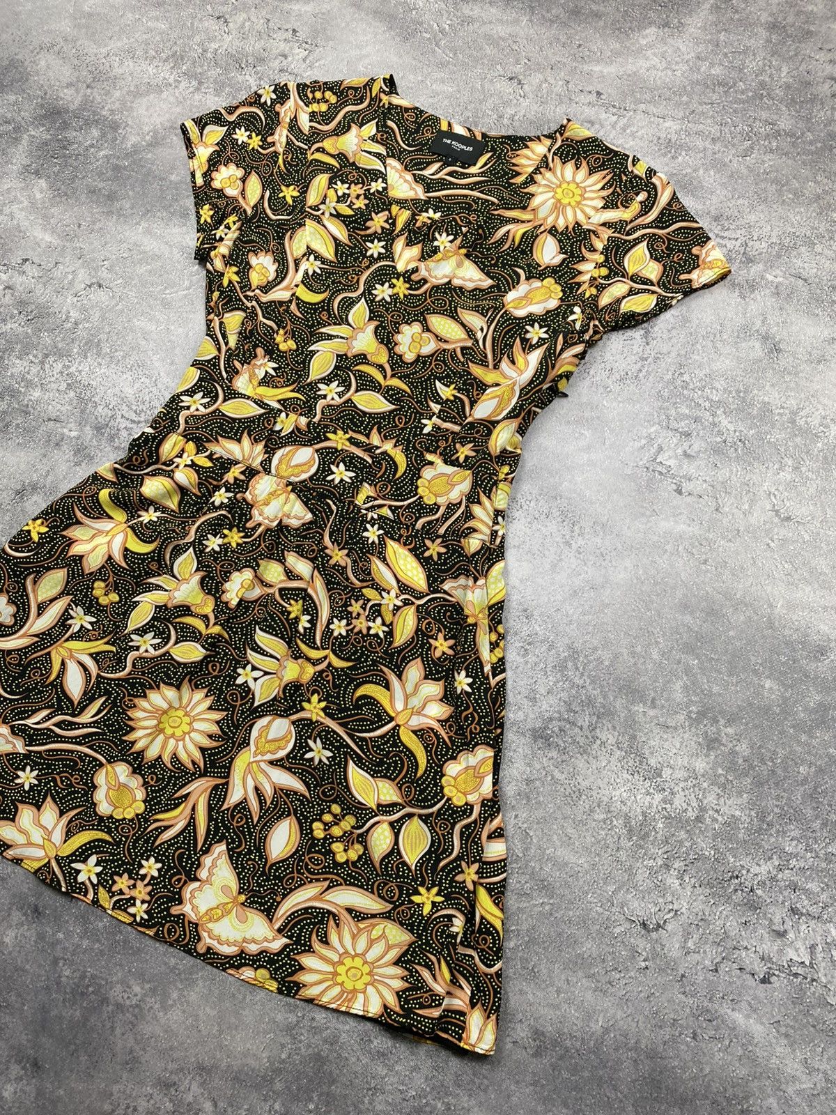 The Kooples The Kooples Paris Floral Multicolour Midi Dress Size 0 Size XS / US 0-2 / IT 36-38 - 3 Thumbnail