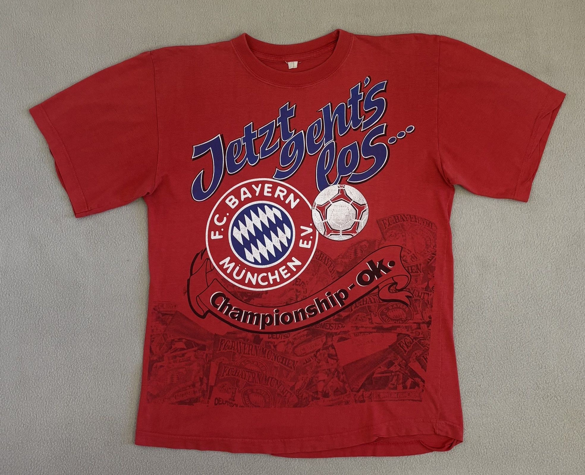 Vintage Bayern Munich Championship 1994 T-Shirt Size L Size US L / EU 52-54 / 3 - 5 Thumbnail