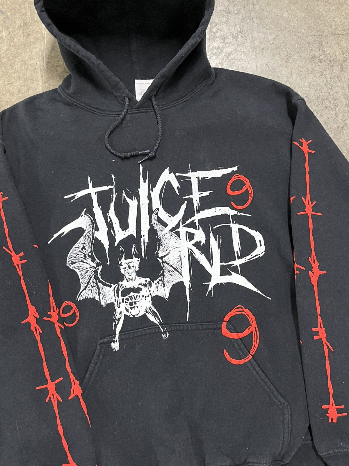 Vintage Juice wrld 999 bat grunge hoodie rare hype streetwear music Size US M / EU 48-50 / 2 - 6 Thumbnail