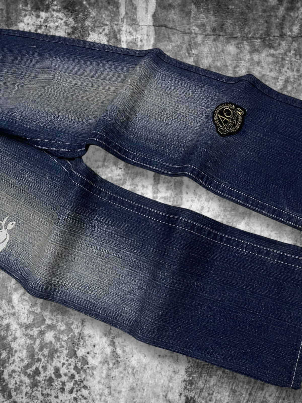 Japanese Brand Vintage Designer 90’s Akcdemiks Art Baggy Streewear Denim Size US 31 - 10 Thumbnail