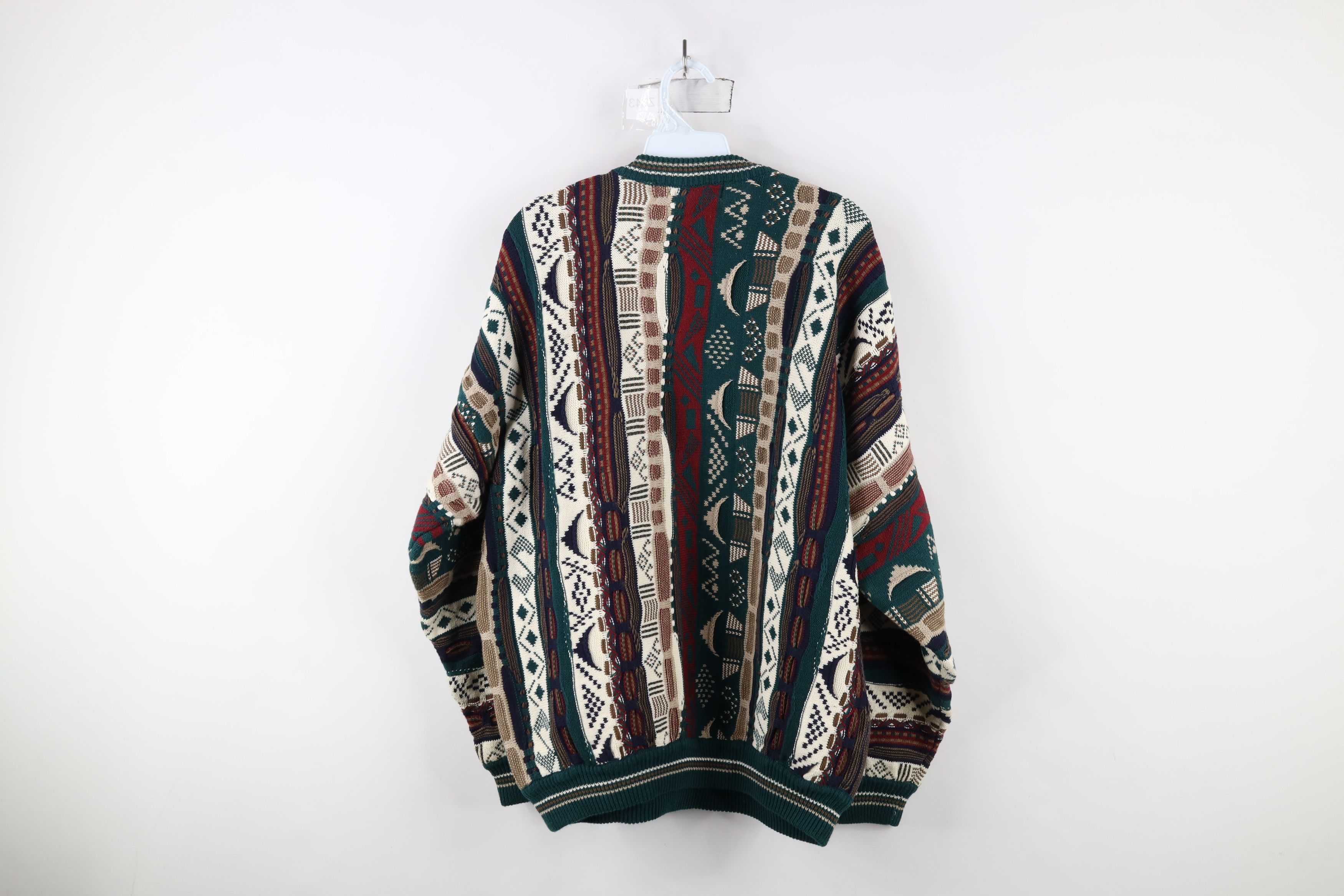 Vintage Vintage 90s Coogi Style Rainbow Striped Knit Sweater Size US L / EU 52-54 / 3 - 8 Thumbnail