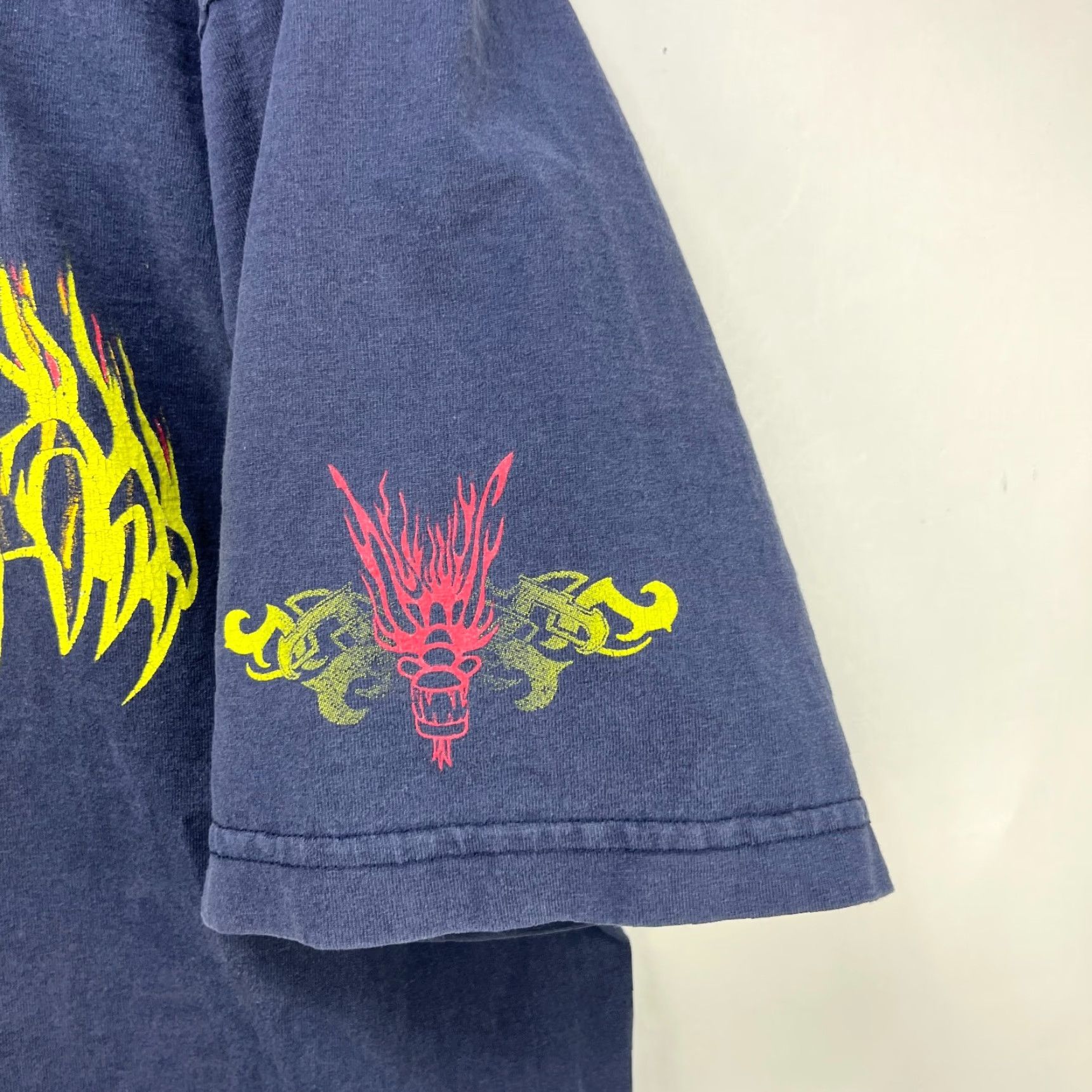 Vintage VINTAGE No Boundaries Dragon Flames Shirt L Mens Blue 90s Skater T-Shirt Size US L / EU 52-54 / 3 - 4 Thumbnail