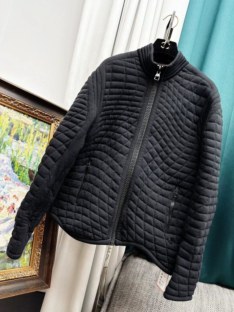 Louis Vuitton black quilted leather jacket by louis vuitton-dmc Size US XL / EU 56 / 4 - 1 Thumbnail