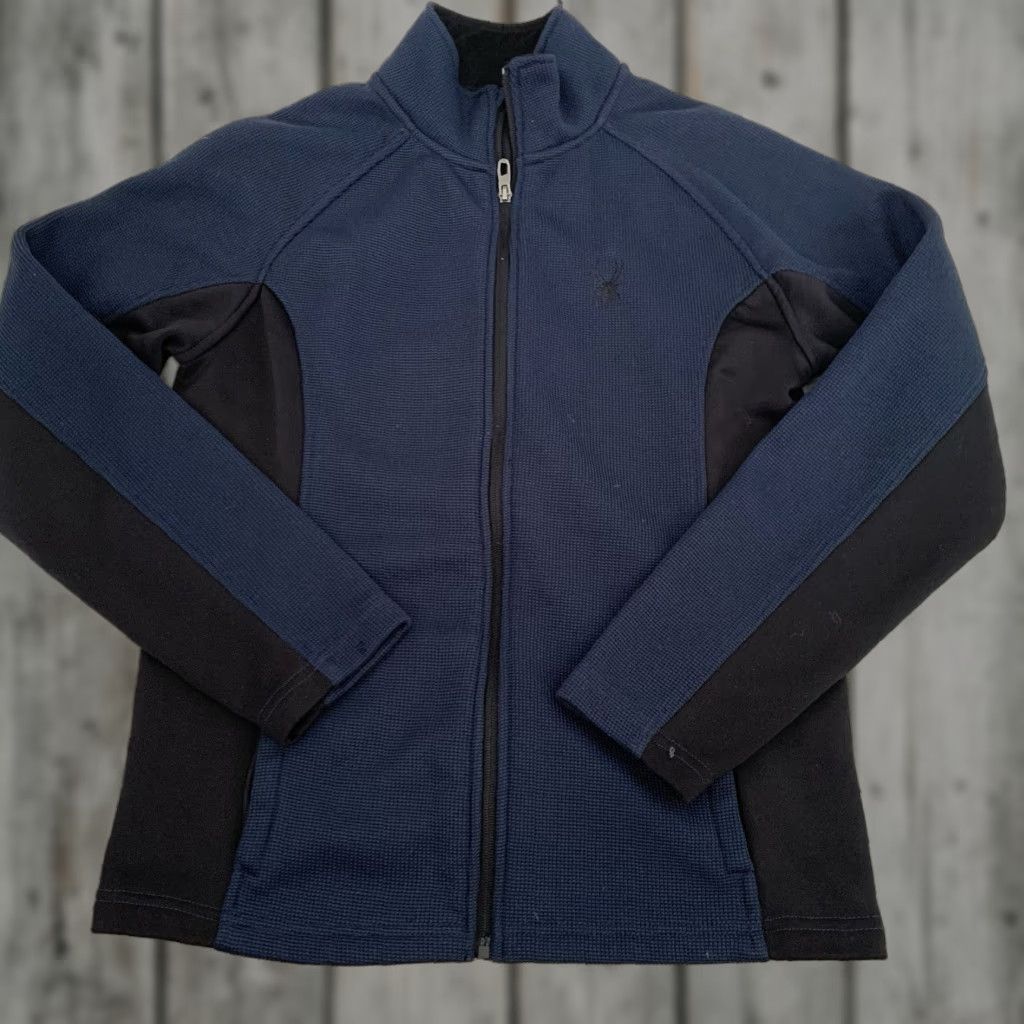 Spyder Spyder Concept Jacket Mens S Blue Full Zip Pockets Breathable Stand-Up Collar 71D64000 Regular Short Jacket Size US S / EU 44-46 / 1 - 1 Thumbnail