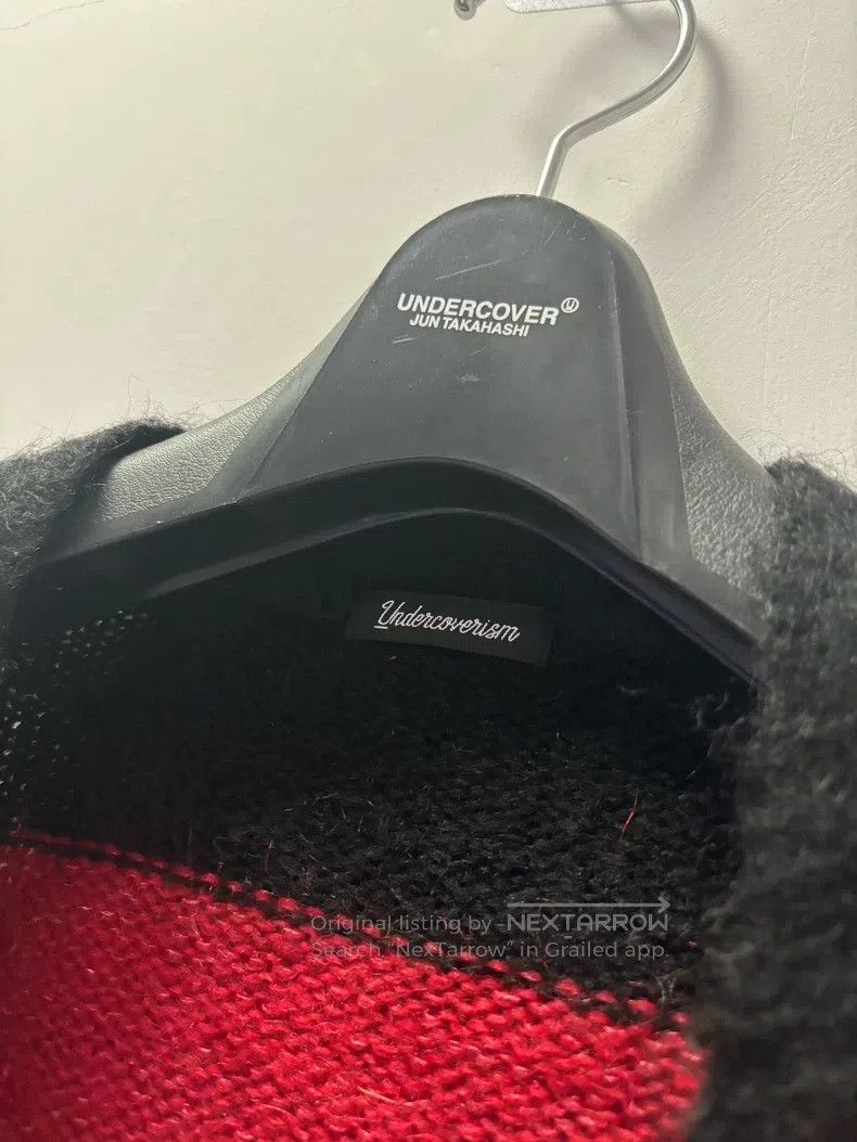 Undercover Undercover 21AW black and red striped mohair cardigan swea Size US M / EU 48-50 / 2 - 3 Thumbnail