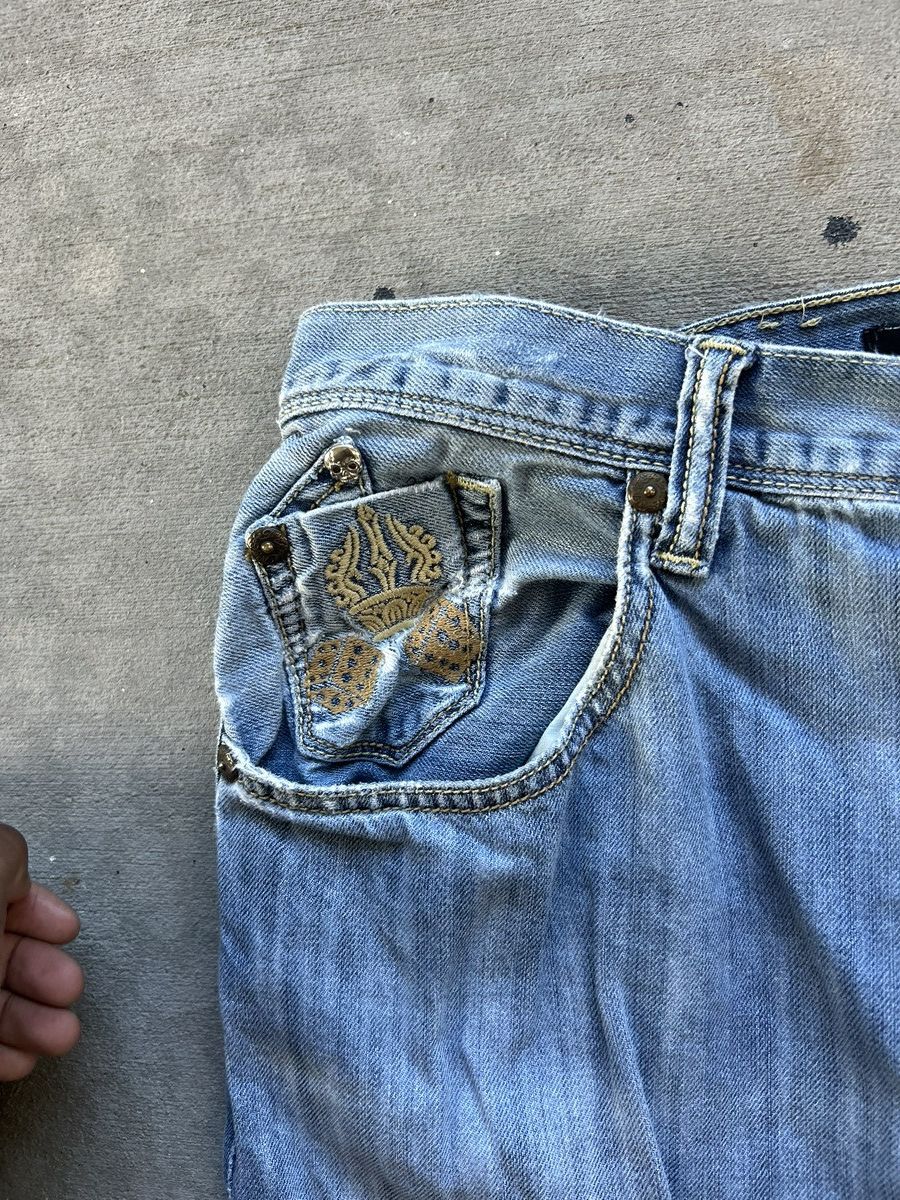 Marc Ecko Y2K Marc Ecko Dragon Embroidered Jeans Size US 34 / EU 50 - 8 Thumbnail