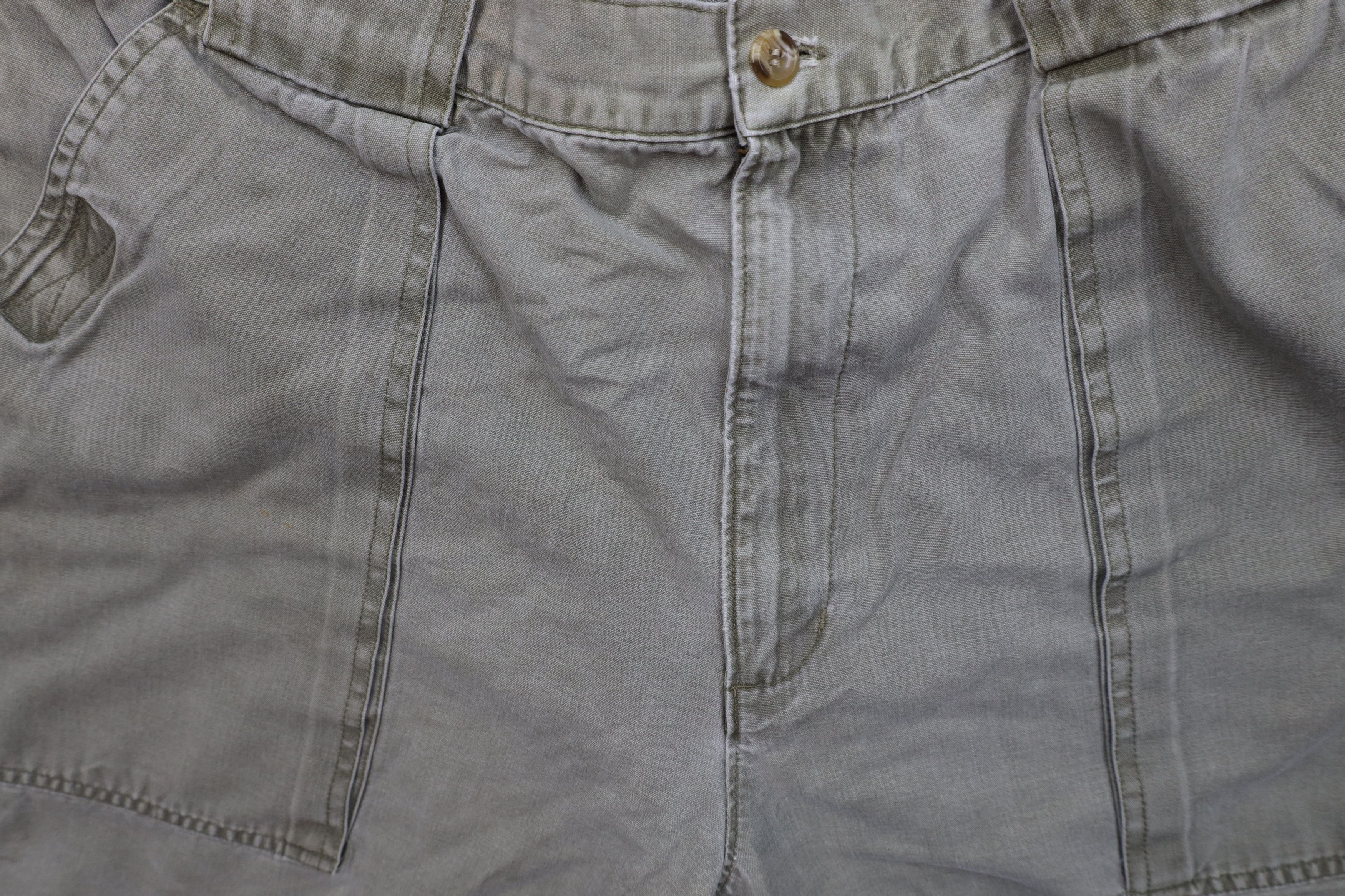 Vintage Vintage 90s Streetwear Pocket Above Knee Shorts Green Cotton Size US 36 / EU 52 - 13 Thumbnail