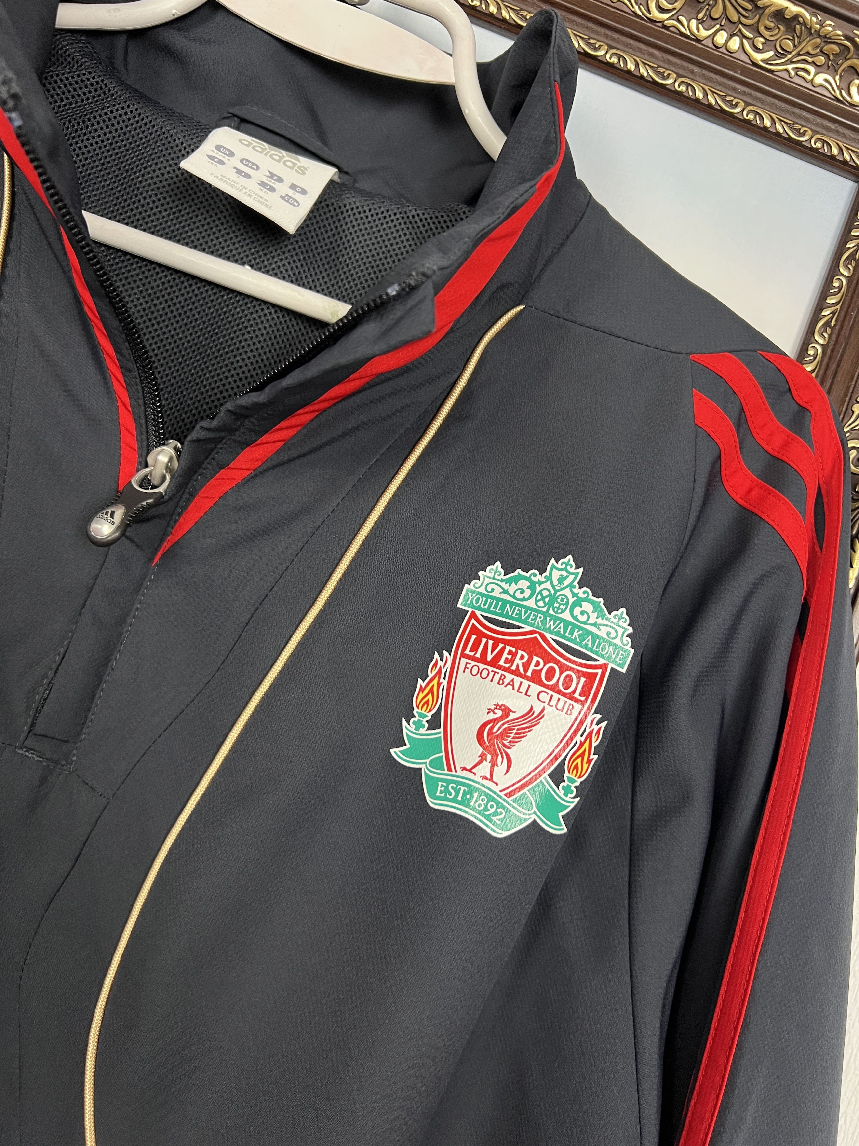 Adidas Vintage Adidas Liverpool Football Jacket Soccer Track Top Size US L / EU 52-54 / 3 - 3 Thumbnail