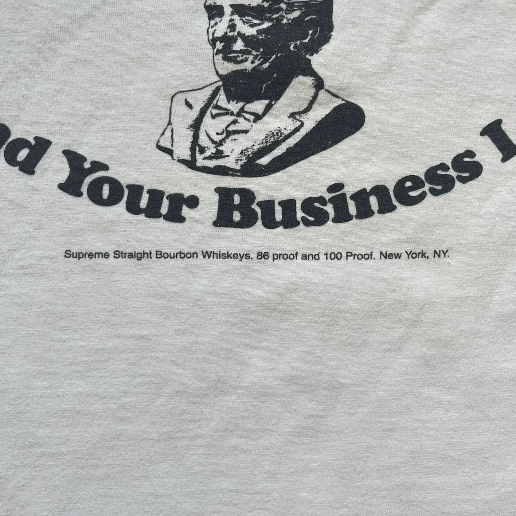 Supreme Supreme SS11 Mind Your Business White Tee Size US L / EU 52-54 / 3 - 3 Thumbnail