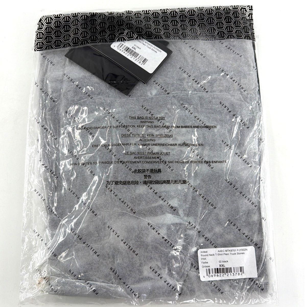 Philipp Plein Philipp Plein Black Truck Stones Round Neck T-Shirt XXL Size US XXL / EU 58 / 5 - 4 Thumbnail