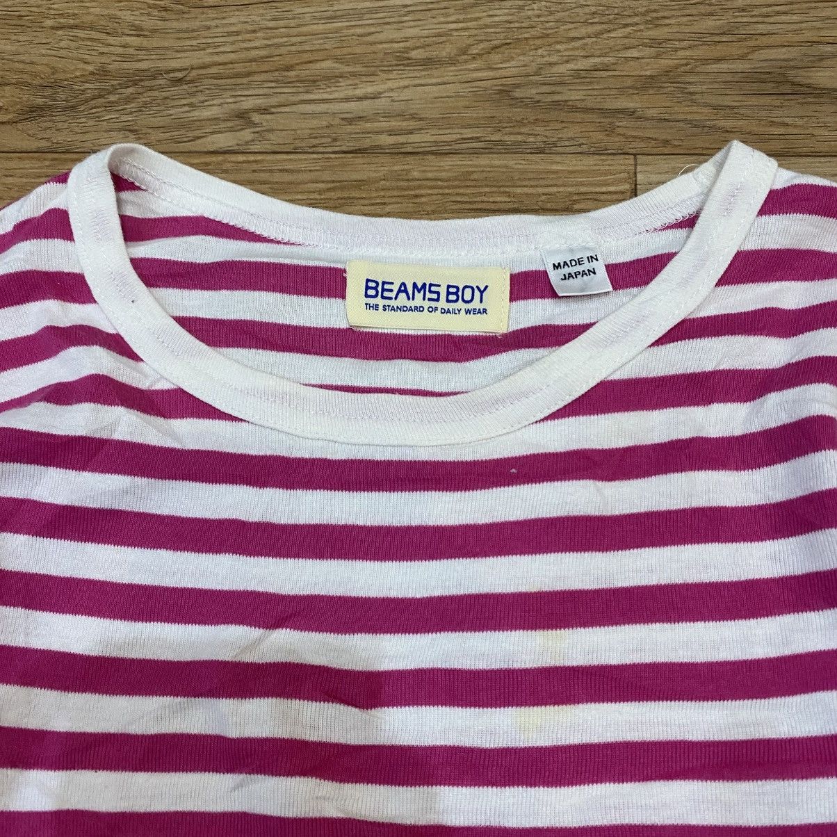 Beams Plus 2000s Beams Boy Stripe Pink Long Sleeve T-Shirt Size US XXS / EU 40 - 5 Thumbnail