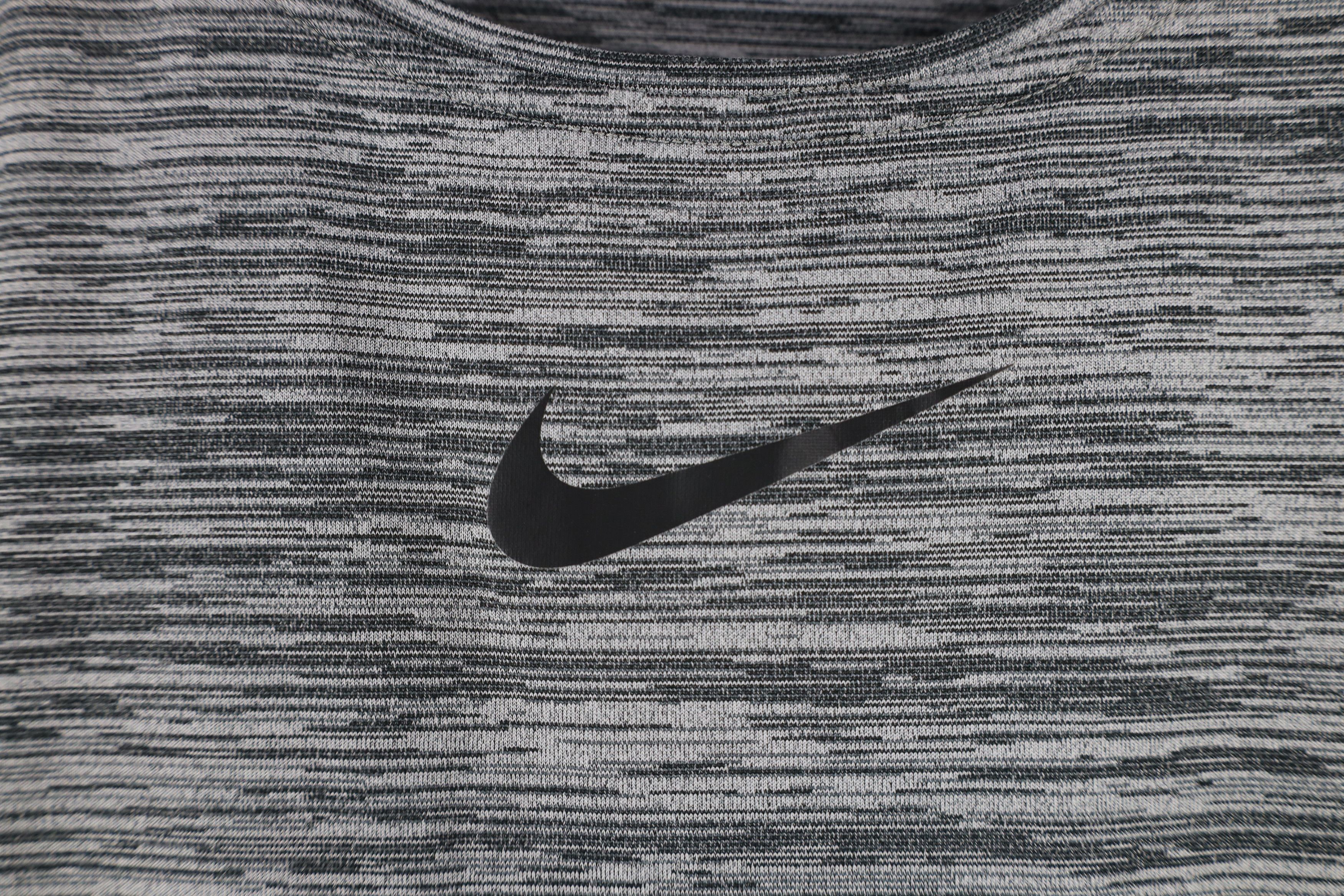 Nike × Vintage Nike Pro Travis Scott Center Swoosh Running Gym T-Shirt Gray Size US XXL / EU 58 / 5 - 4 Thumbnail