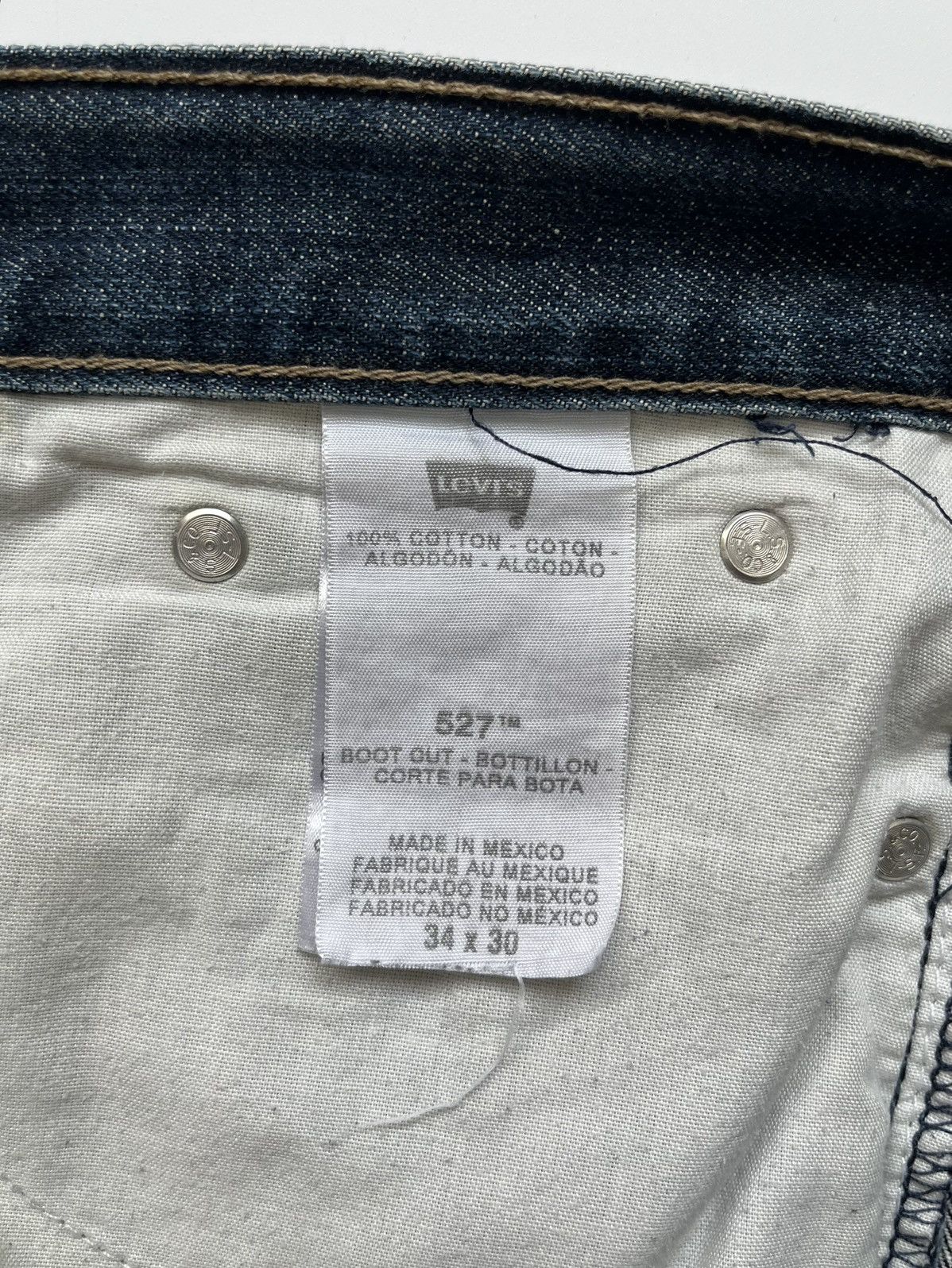 Levi's Vintage Clothing Y2K Levis 527 Bootcut Jeans “Low Bootcut” Vintage Size US 34 / EU 50 - 7 Thumbnail