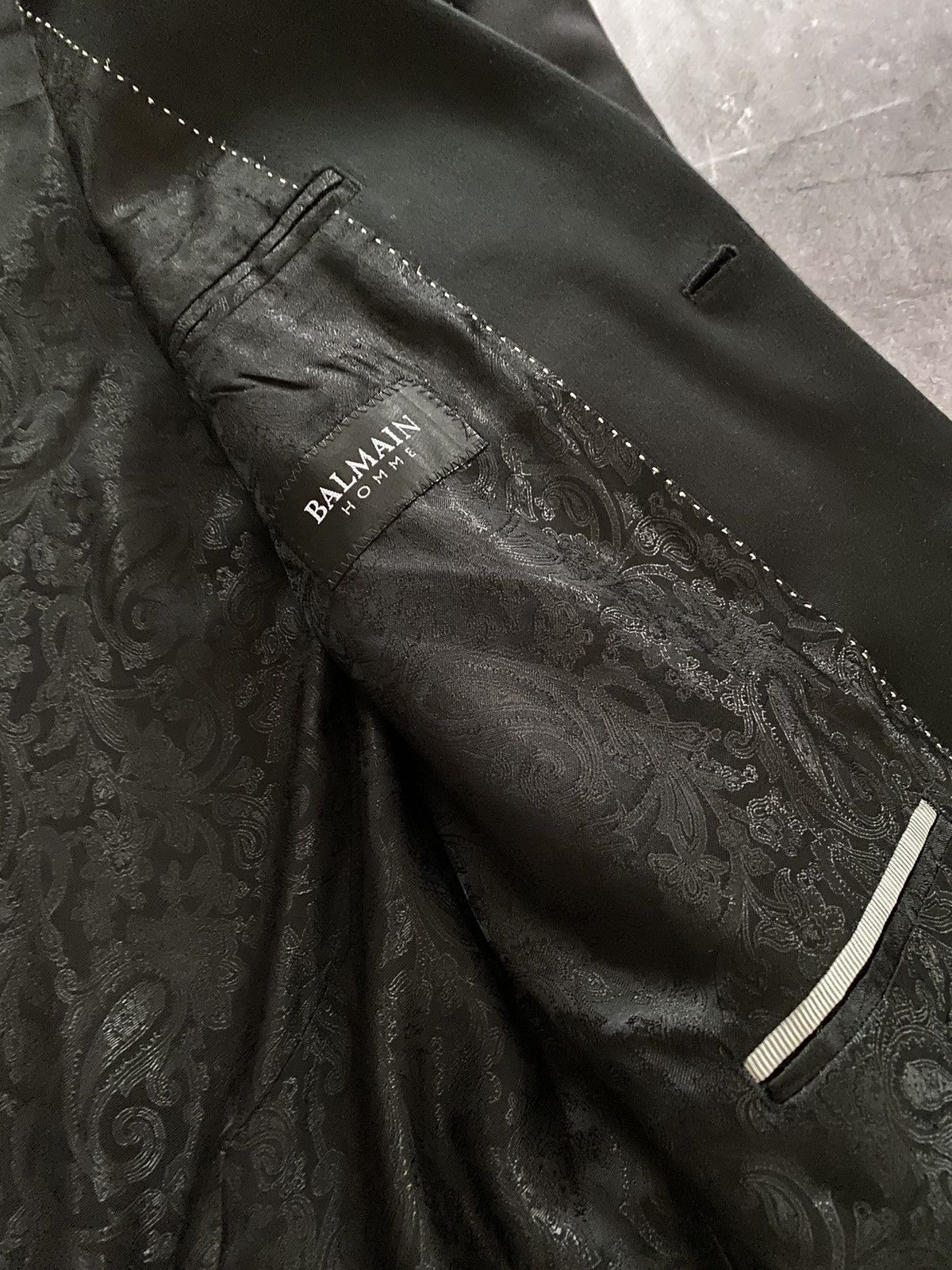 Balmain × Designer Rare Balmain Homme Paris Blazer Luxury Jacket Size 40L - 8 Thumbnail