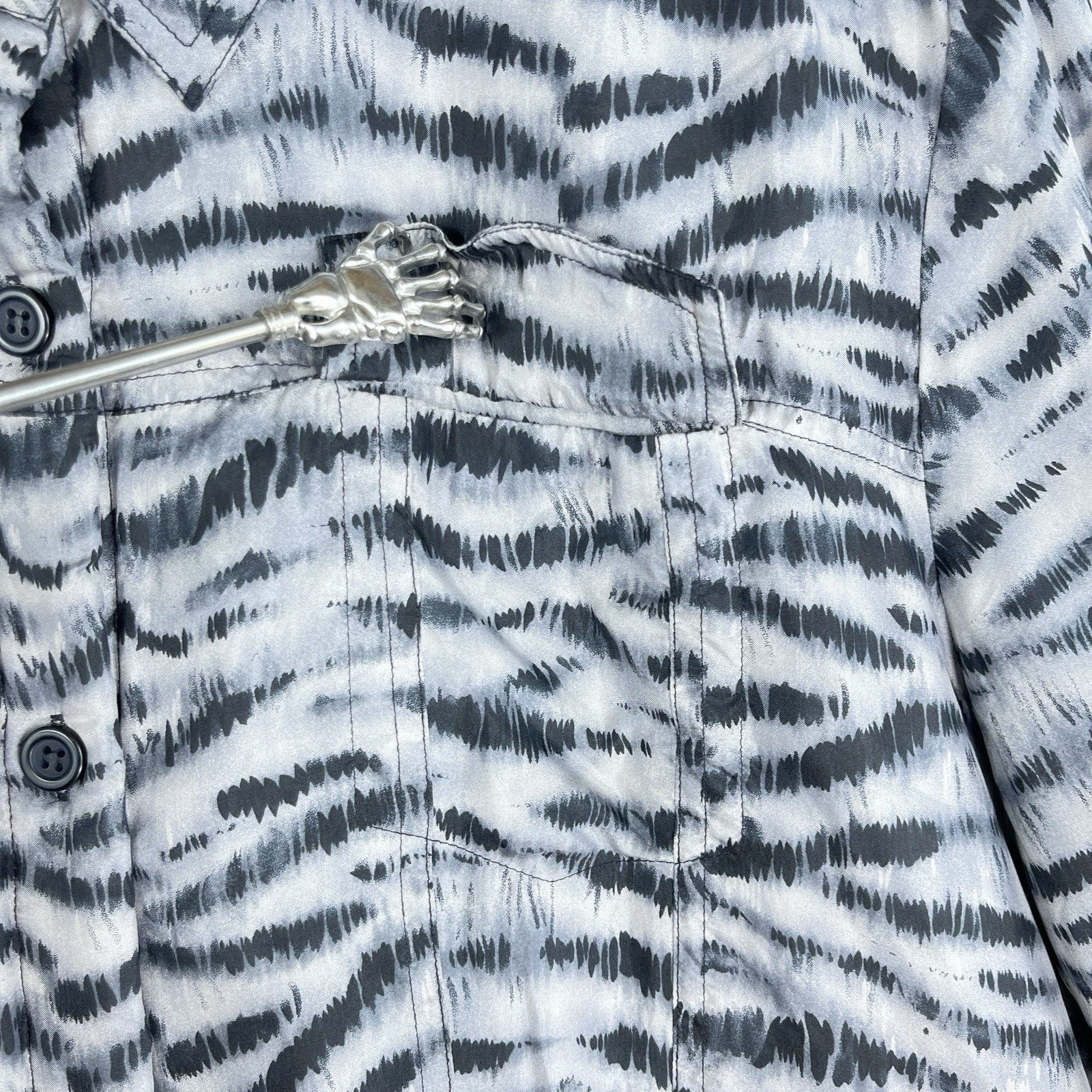 Other Vintage Bridgetown Collection Silk Quilted Zebra Jacket Size XL / US 12-14 / IT 48-50 - 5 Thumbnail