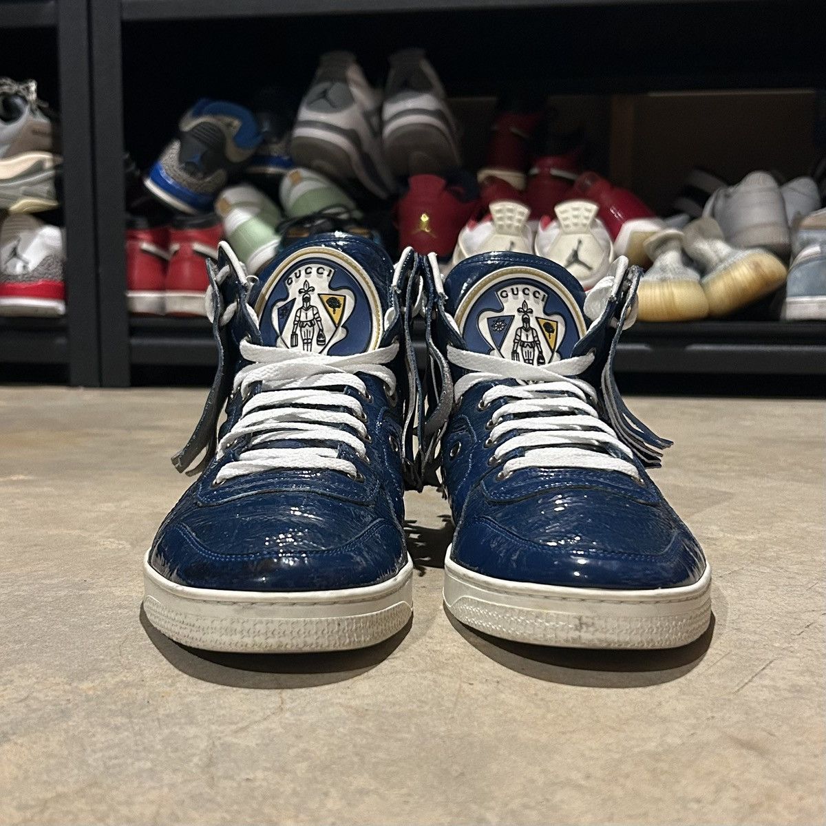 Designer × Gucci Gucci SS2009 Patent Leather Fringe Native Sneakers US 9.5 Size US 9.5 / EU 42-43 - 5 Thumbnail